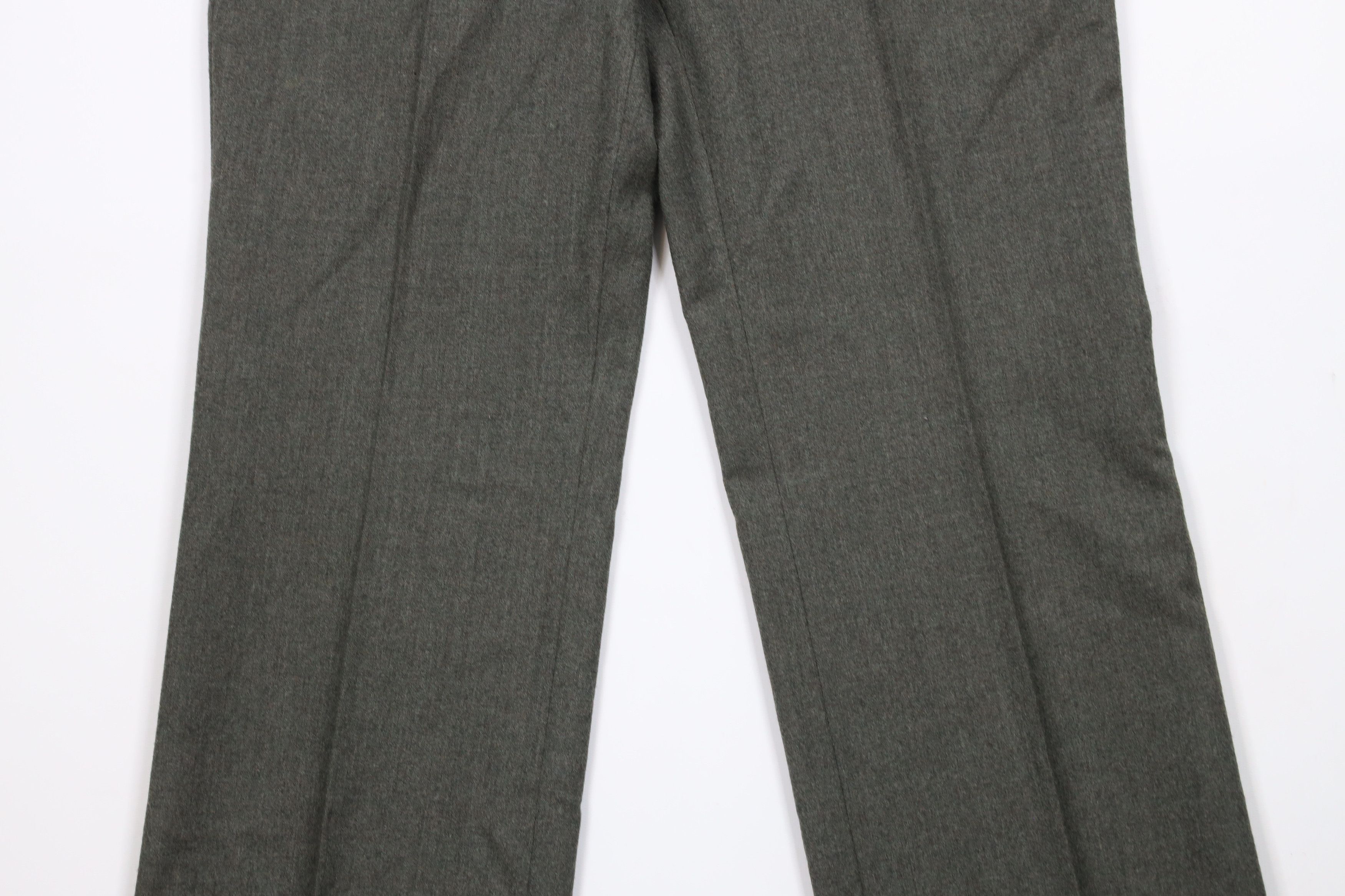 Vintage Vintage 60s Streetwear Wool Wide Leg Chino Pants Green USA Size US 30 / EU 46 - 3 Thumbnail