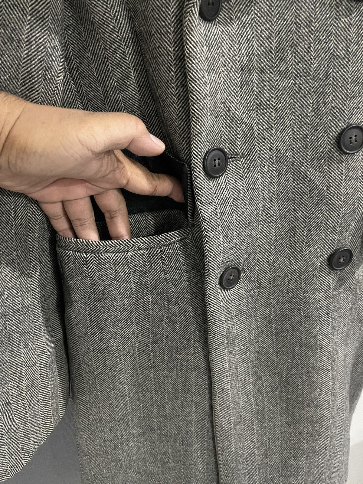A.P.C. Vintage A.P.C Double Breasted Wool Coat Jacket Size S / US 4 / IT 40 - 8 Thumbnail