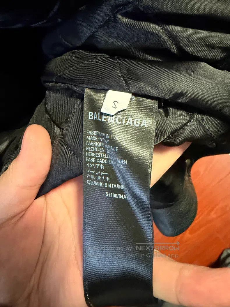 Balenciaga Balenciaga Oversized Buffalo Leather Jacket Size US S / EU 44-46 / 1 - 8 Thumbnail