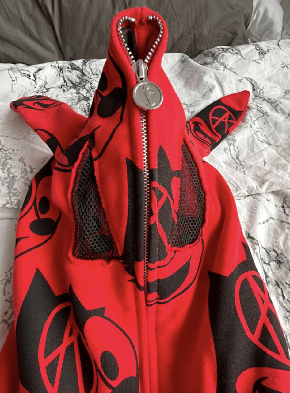 Other introvert studios psycho zip up hoodie Red XXL Size US XXL / EU 58 / 5 - 2 Thumbnail