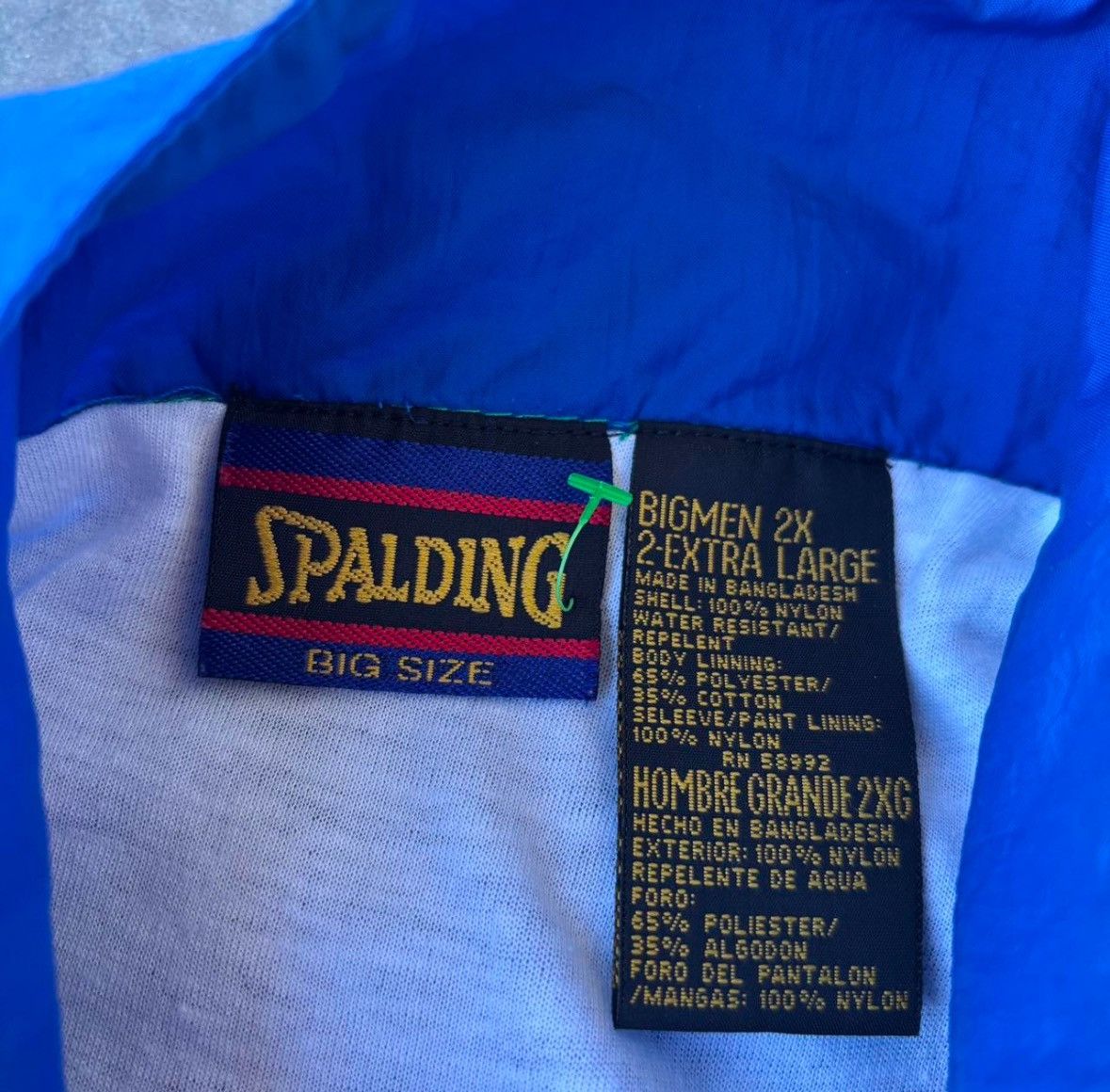 Spalding Vintage Spalding Pro Windbreaker Red White Blue Retro Zip Size US XXL / EU 58 / 5 - 3 Thumbnail