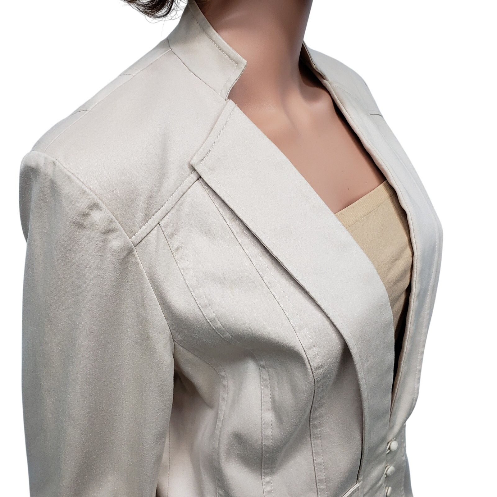 Reiss Reiss Blazer Jacket M/L Peplum Fitted Inverted Notch Collar Size M / US 6-8 / IT 42-44 - 10 Thumbnail