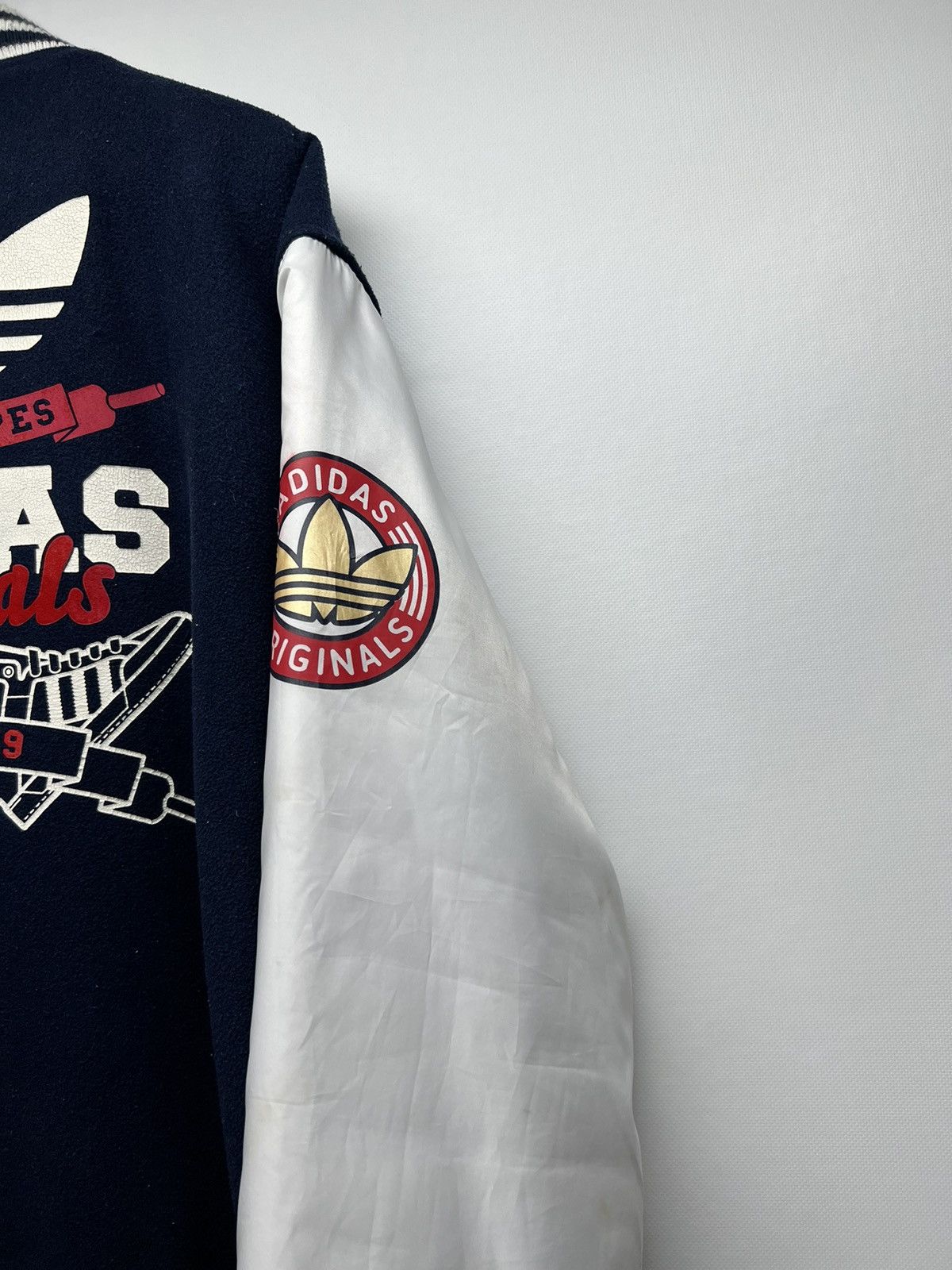 Vintage Vintage Adidas Wool/Nylon Varsity Jacket 00’s Size US XL / EU 56 / 4 - 11 Thumbnail