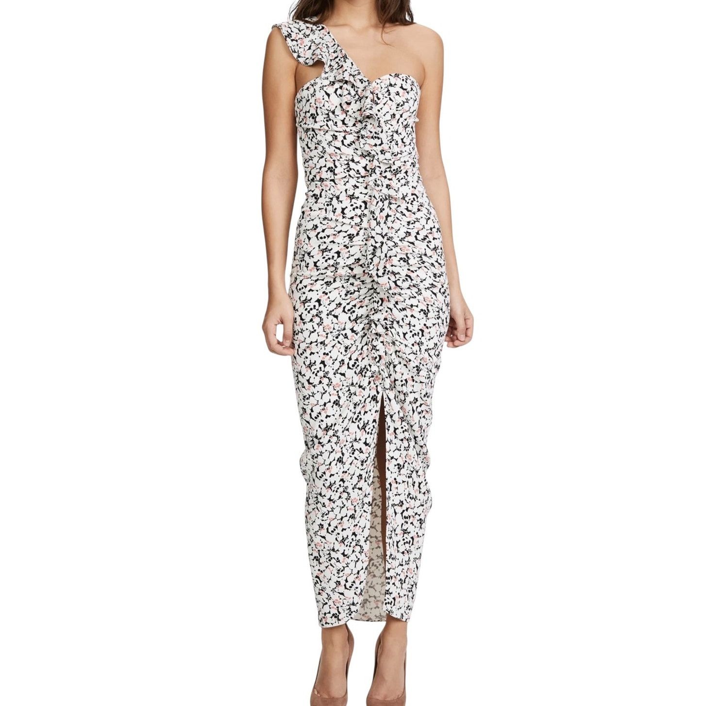 Veronica Beard Veronica Beard Ruffian One-Shoulder Floral Midi Dress 8 Size M / US 6-8 / IT 42-44 - 12 Thumbnail