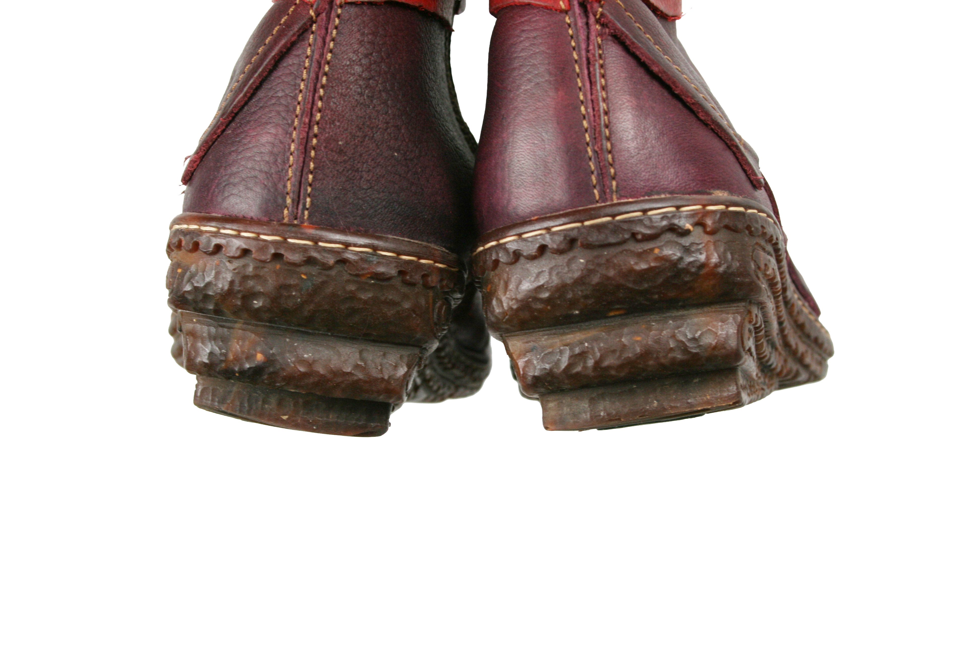 Japanese Brand El Naturalista 00S Goblin Multilayered Leather Y2K Boots Size US 9 / IT 39 - 10 Thumbnail