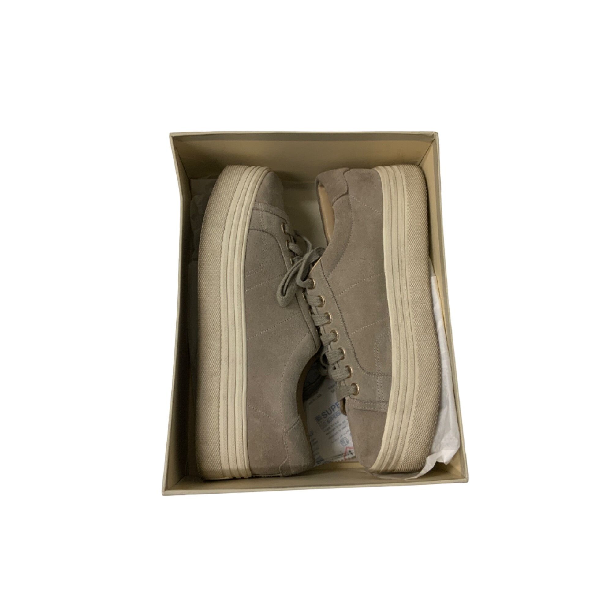 Marc Fisher Marc Fisher Ltd Taupe Suede MLEMMY Platform Sneakers Size US 7.5 / IT 37.5 - 2 Thumbnail