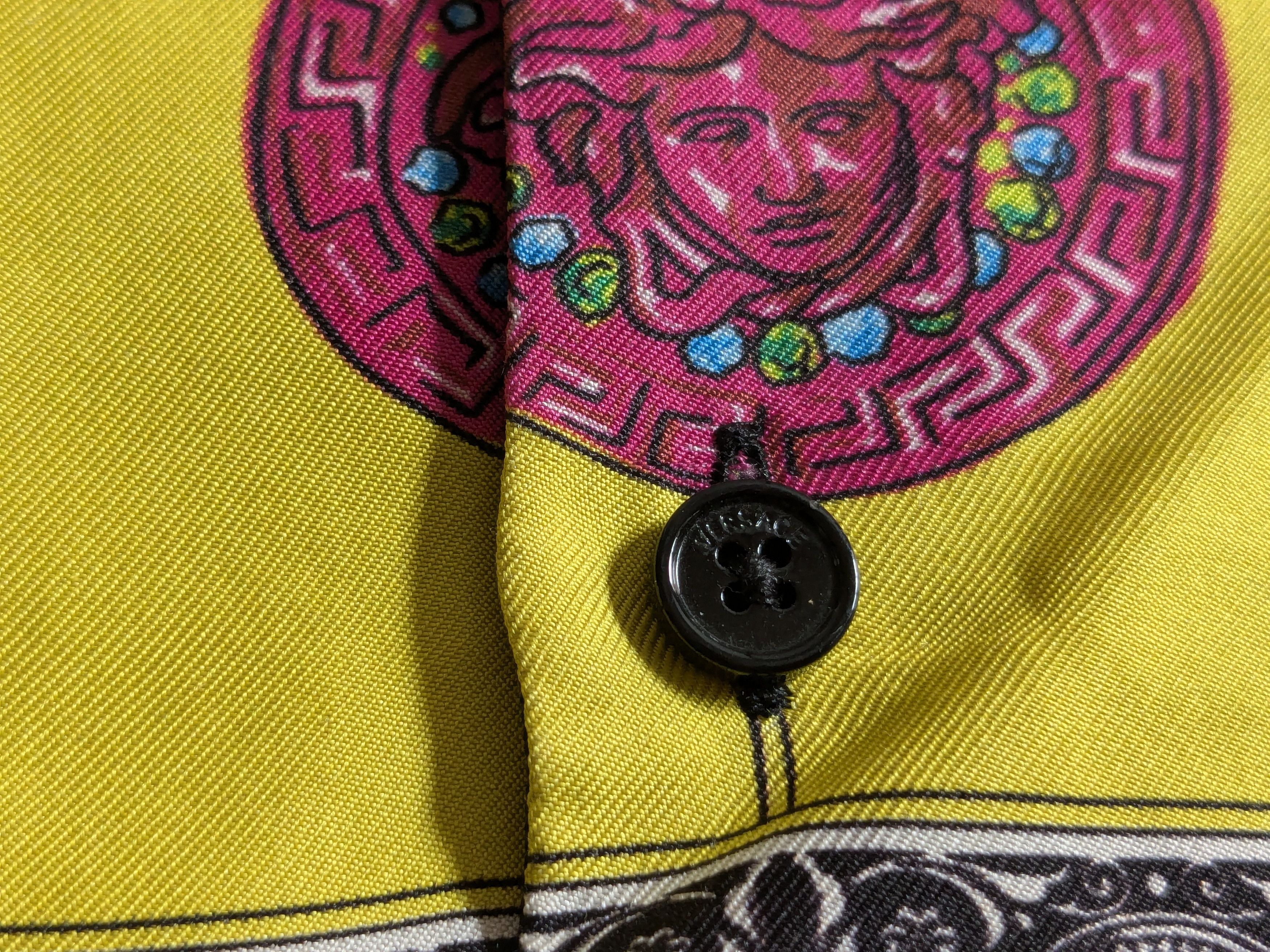 Versace Versace Silk Shirt 40 Longsleeve Multicolor Floral Medusa Size US M / EU 48-50 / 2 - 8 Thumbnail