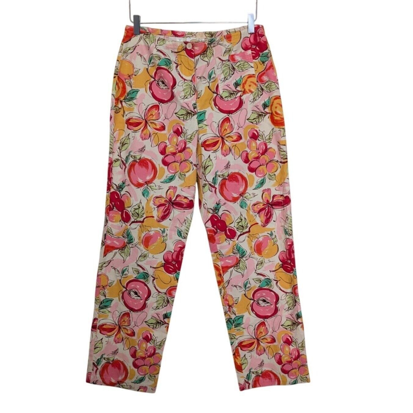 Talbots Talbots Fruit Pants Womens Size 10 Pink Butterfly 90s Size 32" / US 10 / IT 46 - 1 Thumbnail