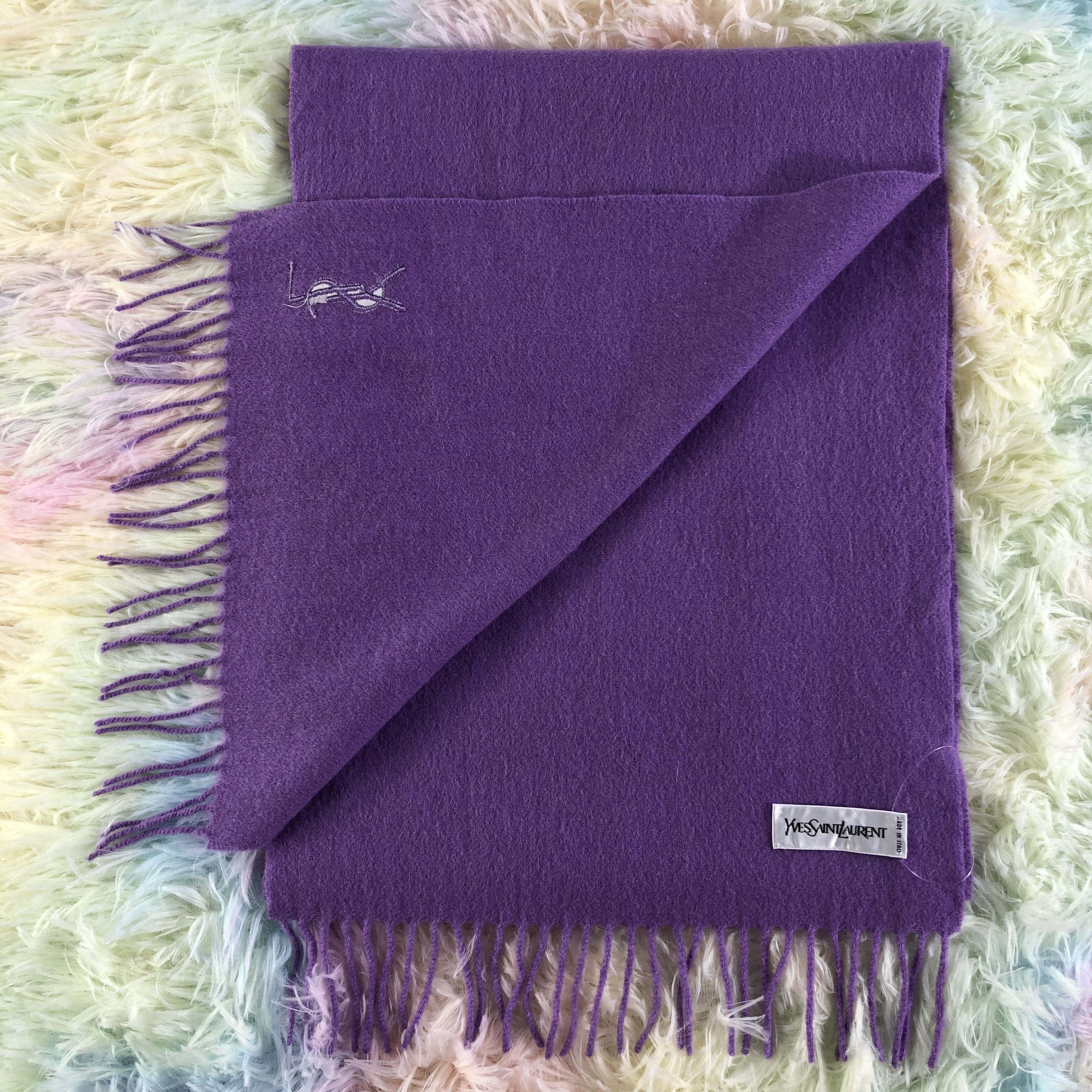 Vintage Yves Saint Laurent Scarf / Muffler / Neckwear - KM48 Size ONE SIZE - 4 Thumbnail