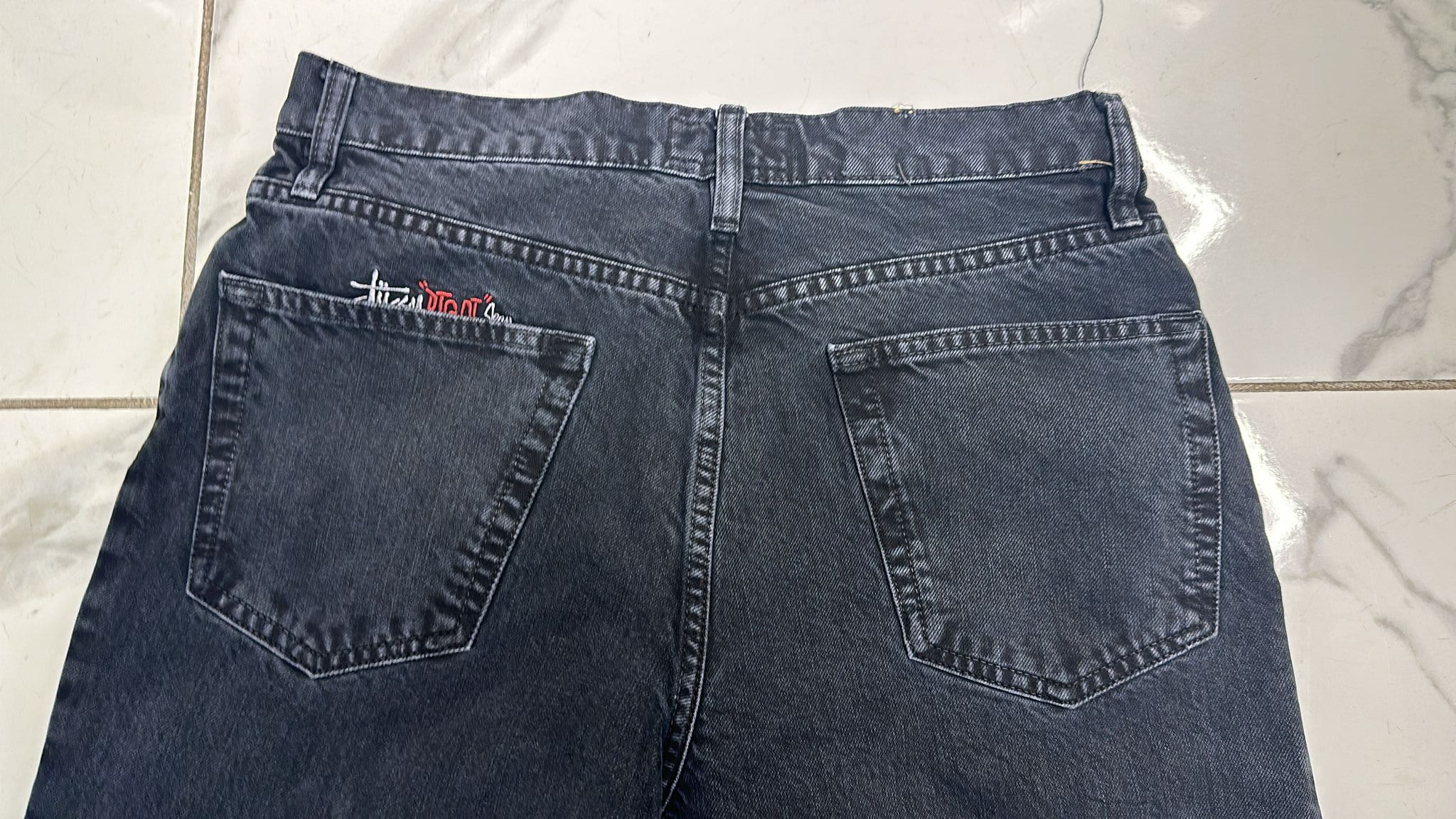 Stussy × Vintage Stüssy Big Ol Jean Black Size 29 Size US 29 - 4 Thumbnail