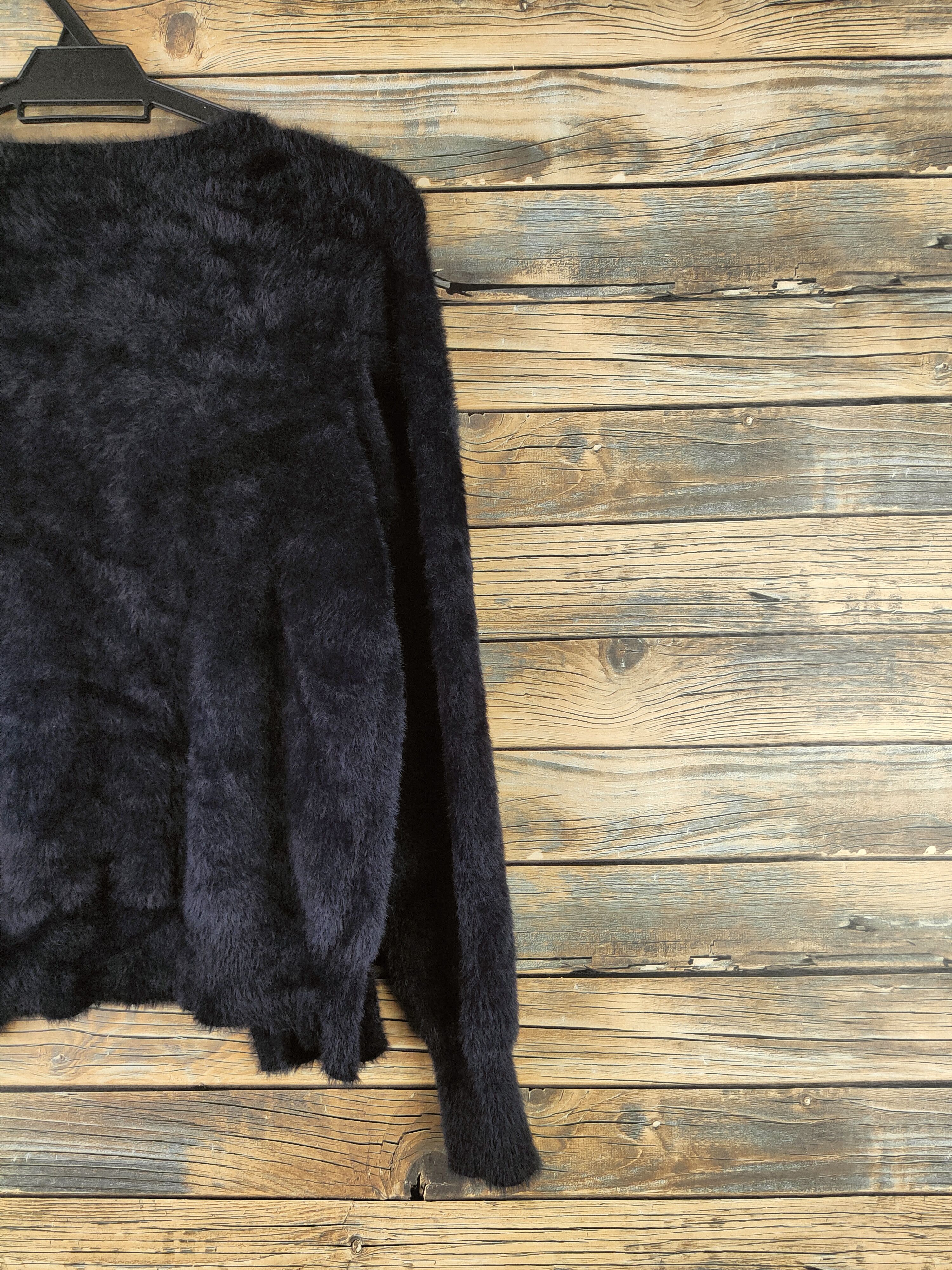 Vintage DL Do Classe Navy Fur Mohair Knitwear Cardigans #46-458 Size M / US 6-8 / IT 42-44 - 9 Thumbnail