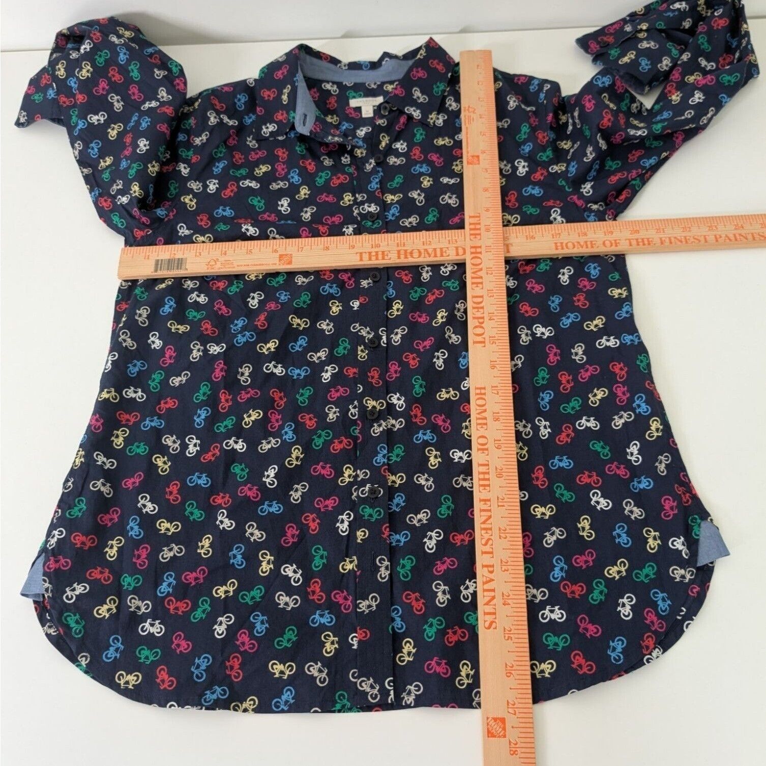 Talbots Talbots Bicycle Shirt Womens Size Medium Blue Novelty Cotton Size M / US 6-8 / IT 42-44 - 8 Thumbnail