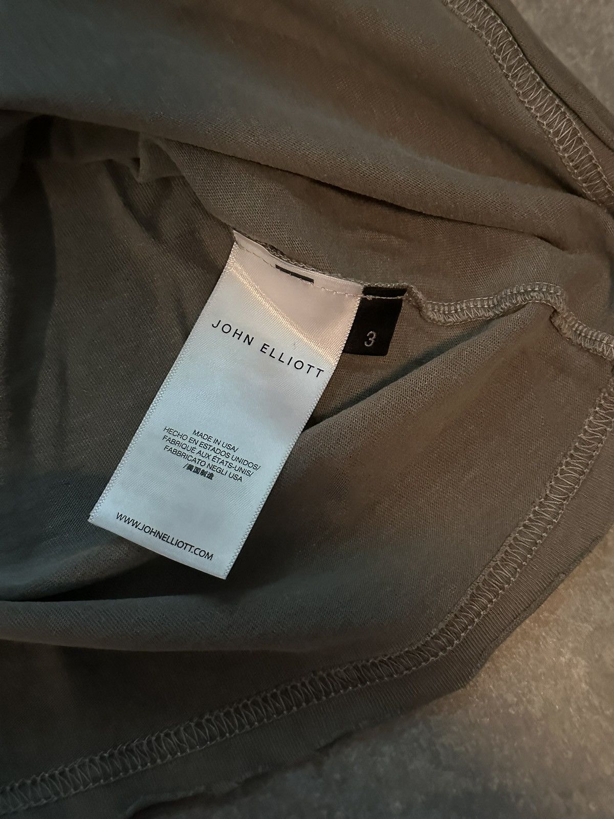 John Elliott John Elliott gray tee Size US L / EU 52-54 / 3 - 3 Thumbnail