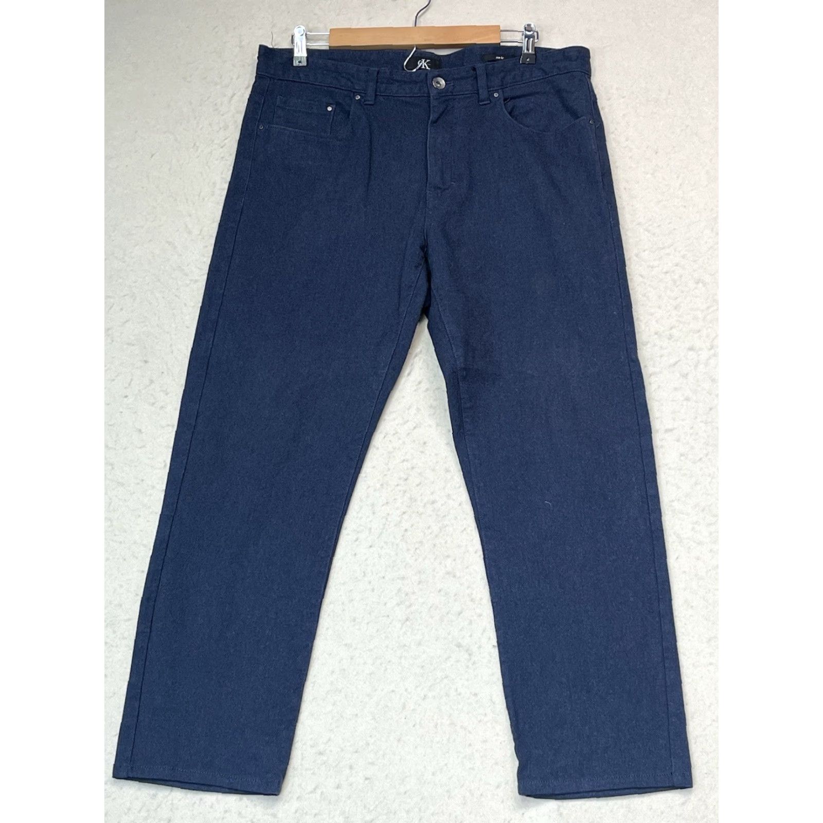 Calvin Klein Calvin Klein Slim Dress Pants Men 34 x 30 Blue Slim Fit Pants Blue Mens 34 30 Size US 34 / EU 50 - 2 Thumbnail