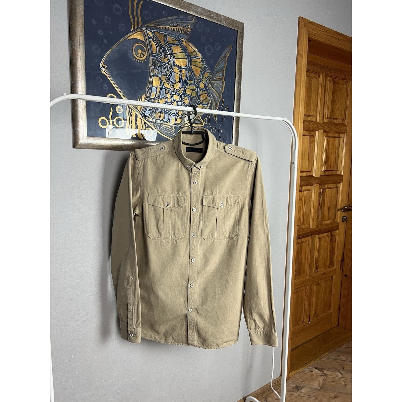 Burberry Prorsum RARE! Burberry Prorsum Men`s Beige Overshirt Jacket Size S Size US S / EU 44-46 / 1 - 4 Thumbnail