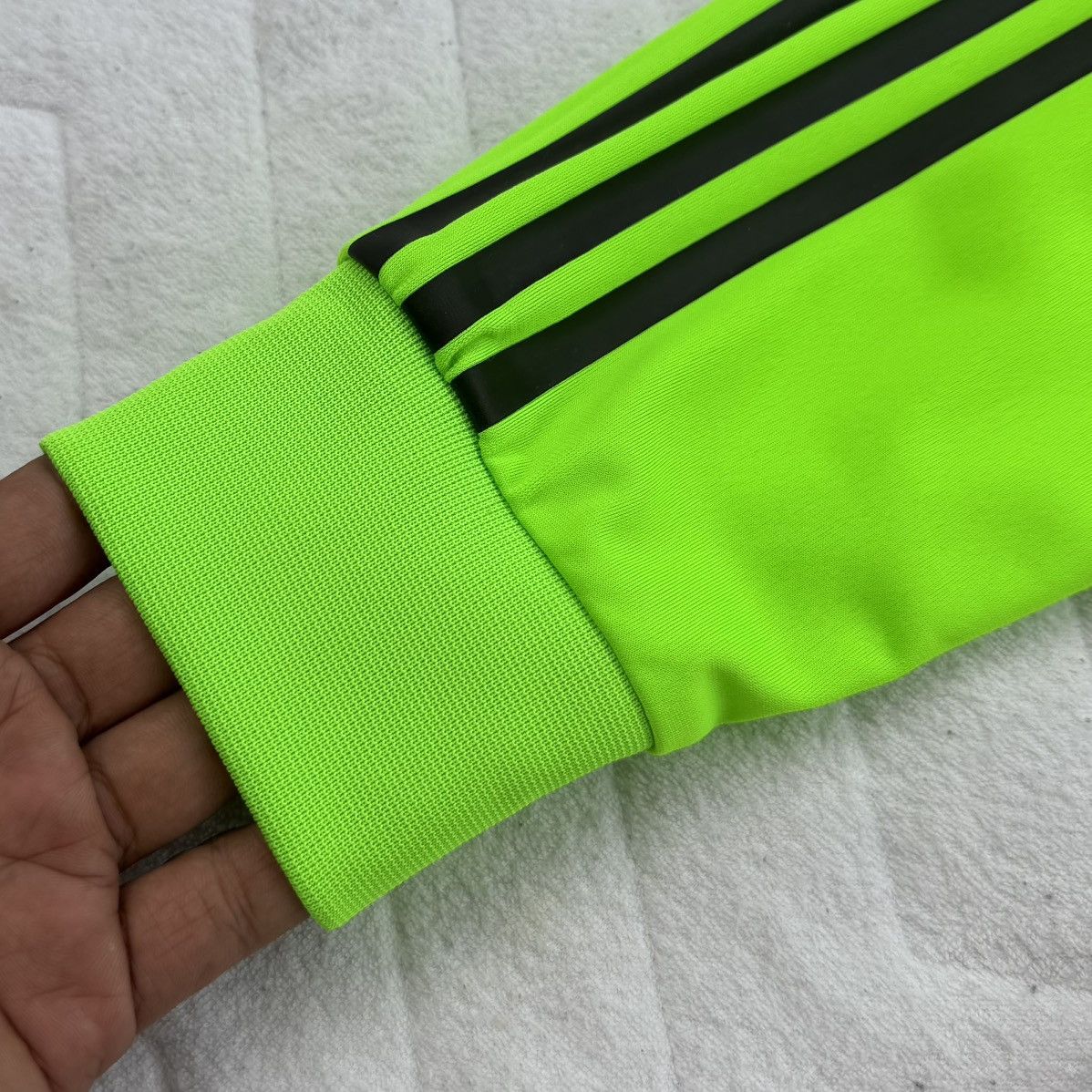 Adidas Adidas Neo Track Jacket Neon Green Black White Sport Jacket Size US M / EU 48-50 / 2 - 10 Thumbnail