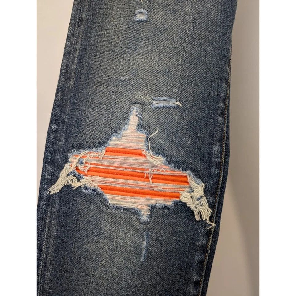 Amiri o1rshd1 MX1 Ultrasuede Jean in Deep Classic Blue Size US 38 / EU 54 - 7 Thumbnail