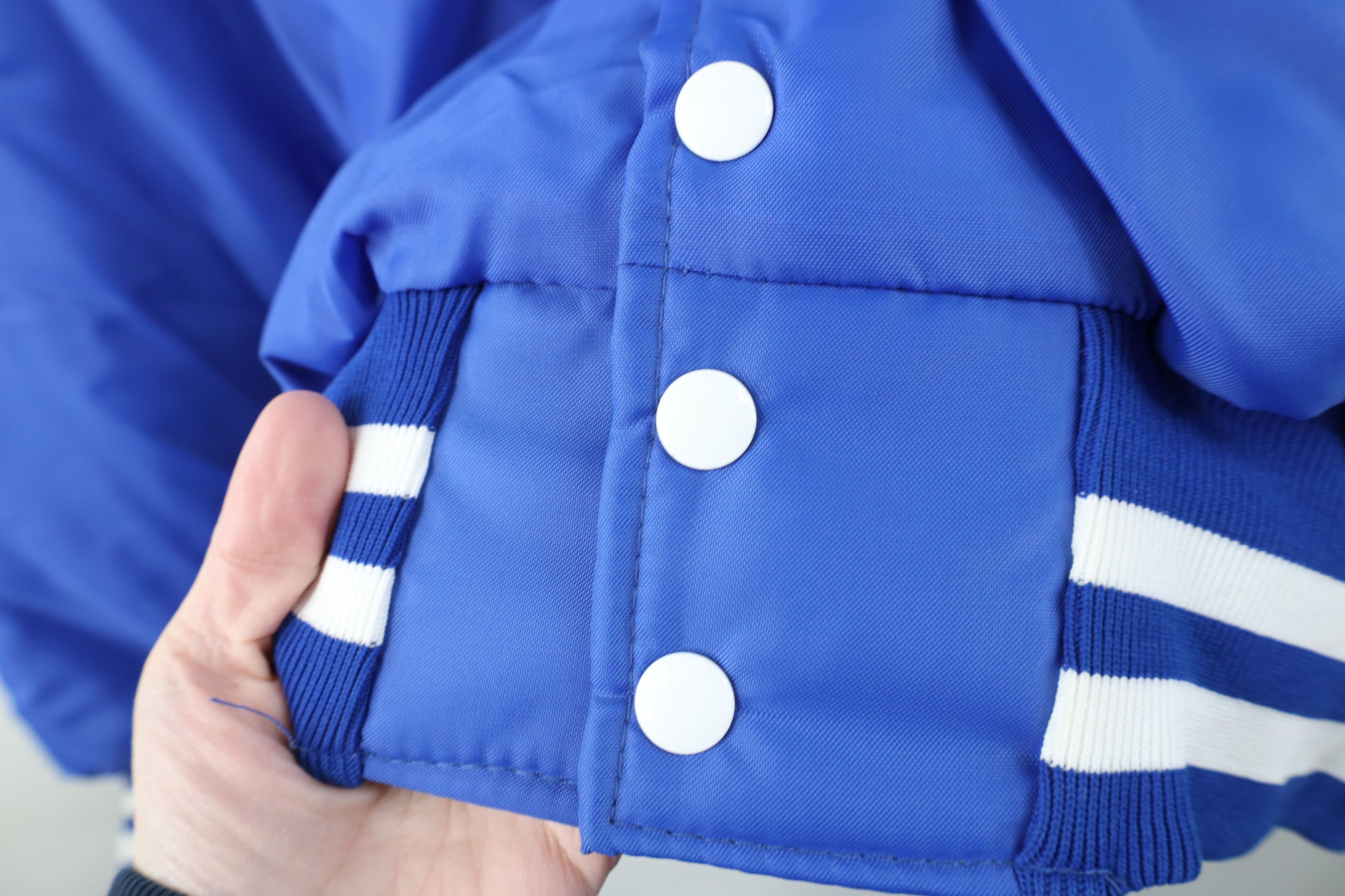 Vintage Vintage 70s 80s Quilted Satin Bomber Jacket Royal Blue USA Size US XL / EU 56 / 4 - 7 Thumbnail