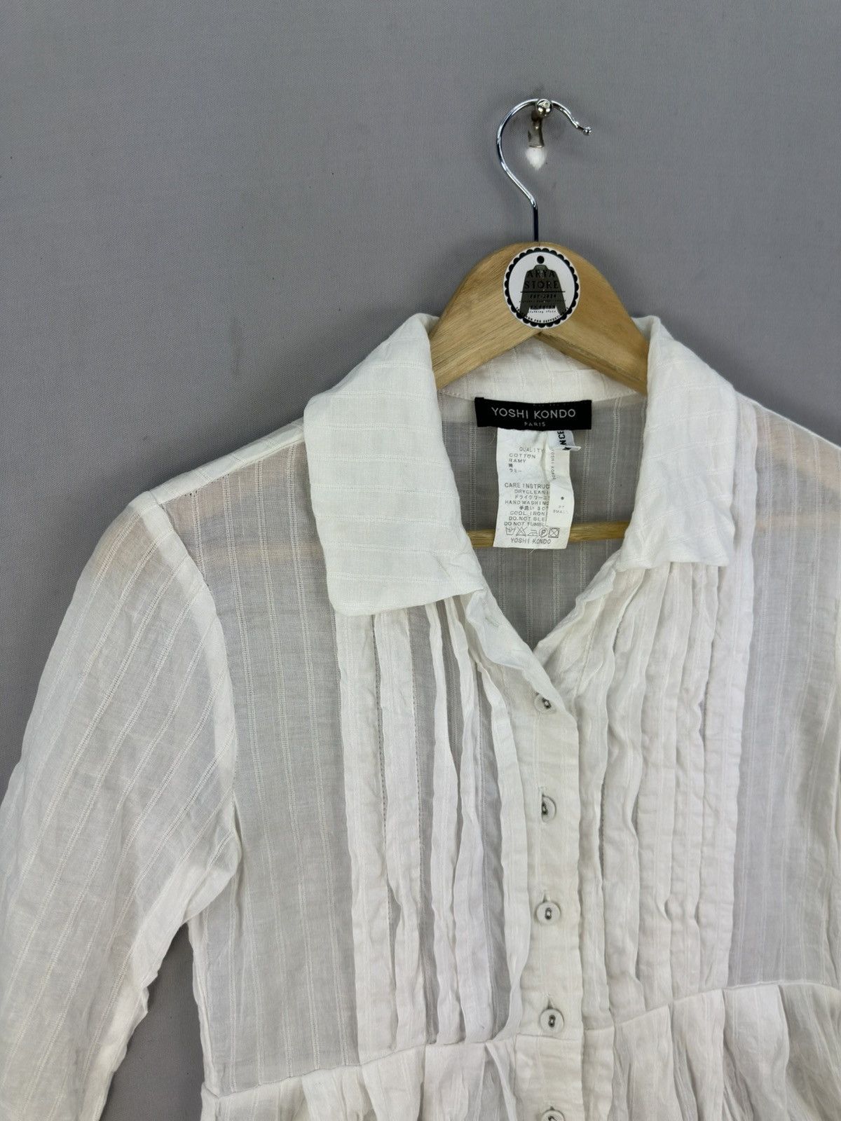 Japanese Brand Yoshi Kondo Paris Blouse Size XS / US 0-2 / IT 36-38 - 2 Thumbnail