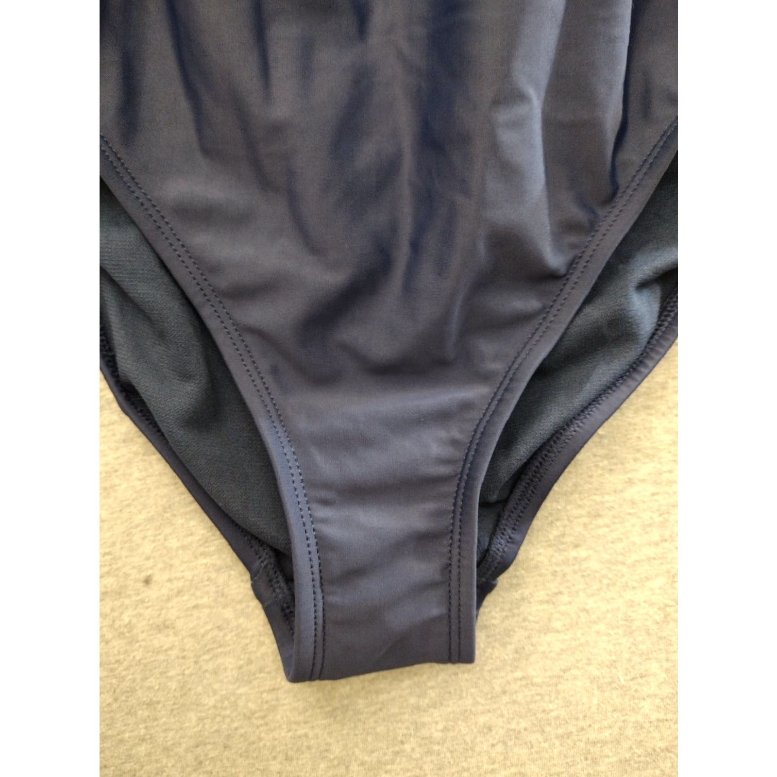 Vintage All In Motion Women's Navy/Pink One Piece Swimsuit Padded S Racerback Beachwear - Vintage? No, Regular Size S Size ONE SIZE - 5 Thumbnail