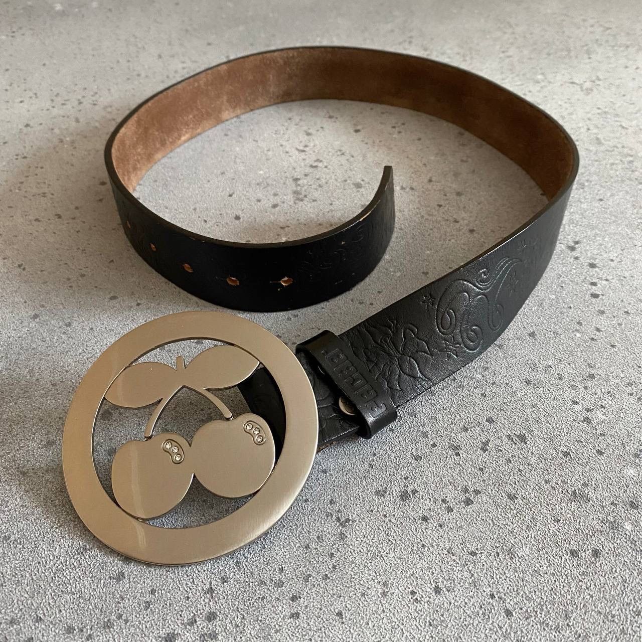20471120 × Hysteric Glamour × Japanese Brand Japanese Vintage Big Buckle Leather Belt JPG Gaultier style Size ONE SIZE - 1 Thumbnail