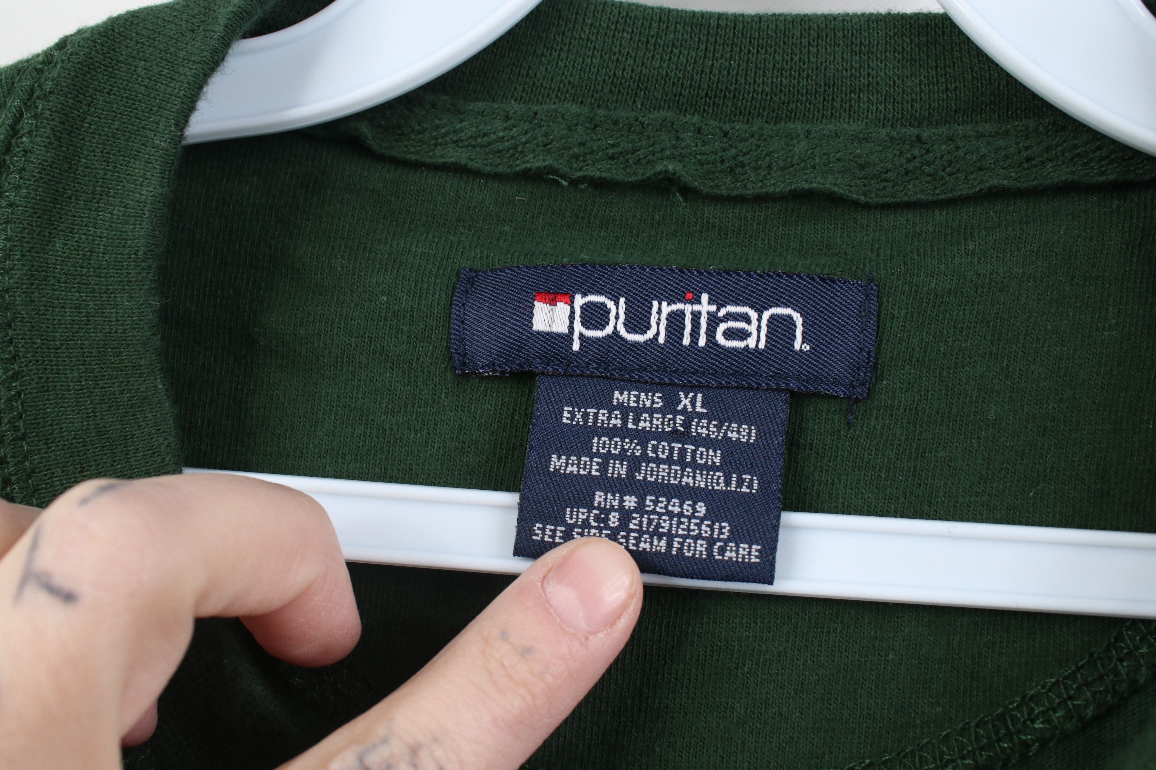 Vintage Vintage 90s Streetwear Long Sleeve Henley T-Shirt Green Size US XL / EU 56 / 4 - 9 Thumbnail