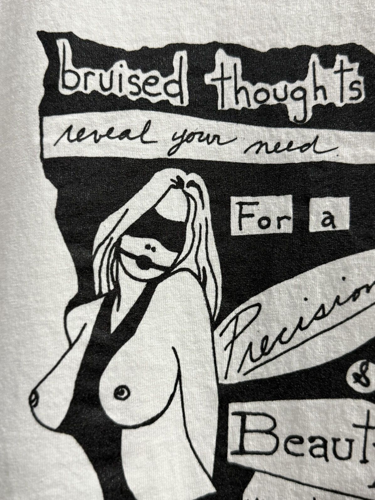 Vintage Vintage Bruised Thoughts Nekad Girl Tee Size US L / EU 52-54 / 3 - 3 Thumbnail