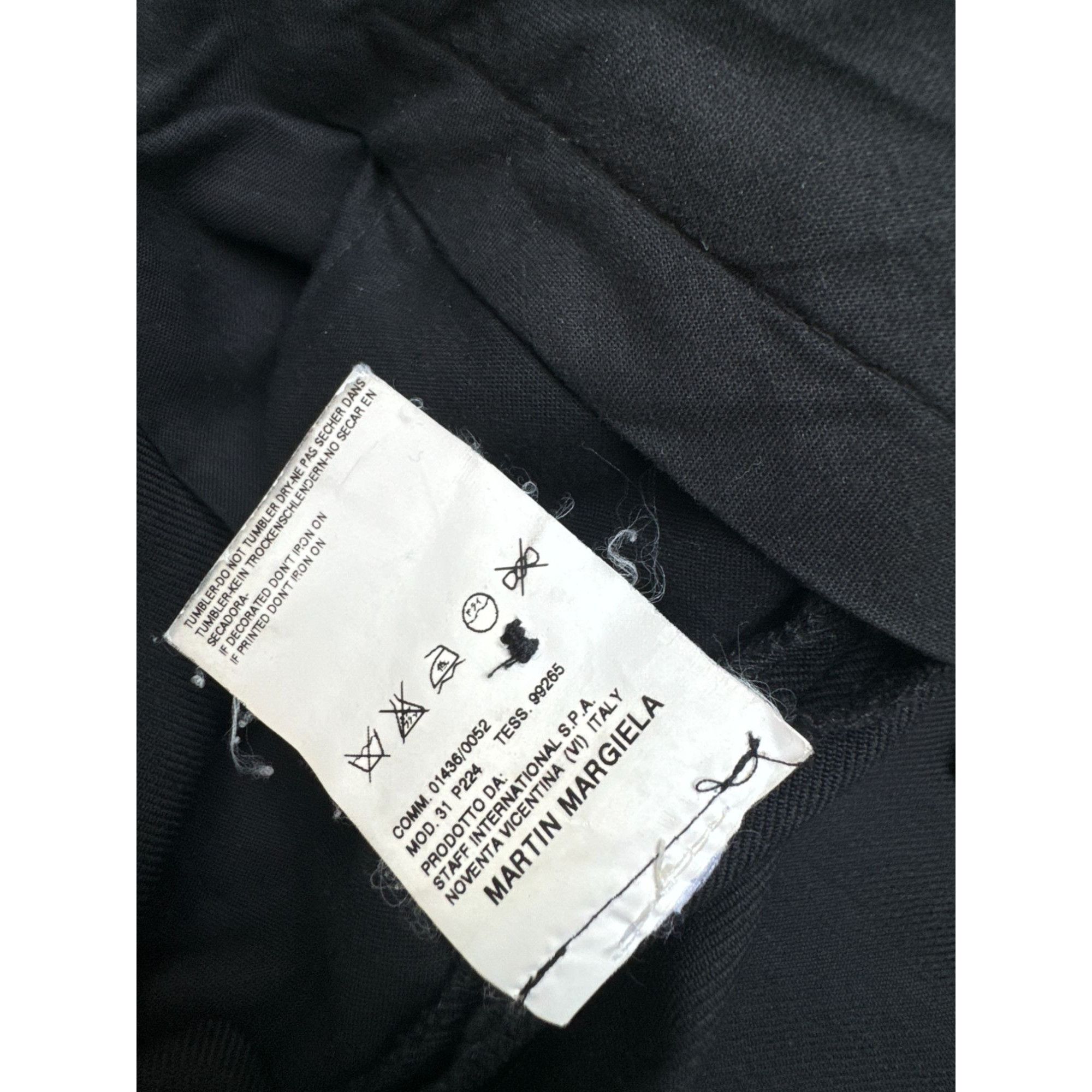 Maison Margiela FW 2005 Deconstructed Black Wool Pants Size 27" / US 4 / IT 40 - 7 Thumbnail