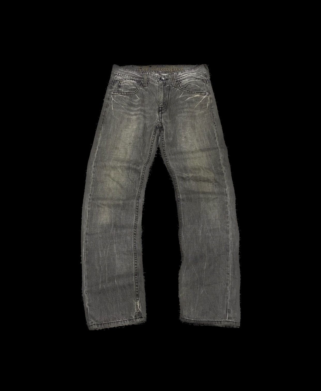 Beauty Beast × Hysteric Glamour × Japanese Brand Sick☠️ NII Jeans Mud Wash Thrashed Denim Punk Grunge 90s Size US 32 / EU 48 - 1 Thumbnail