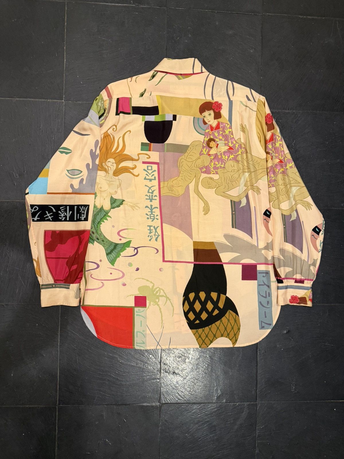 Yohji Yamamoto Yohji Yamamoto SSO4 city scape button up Size US XL / EU 56 / 4 - 7 Thumbnail