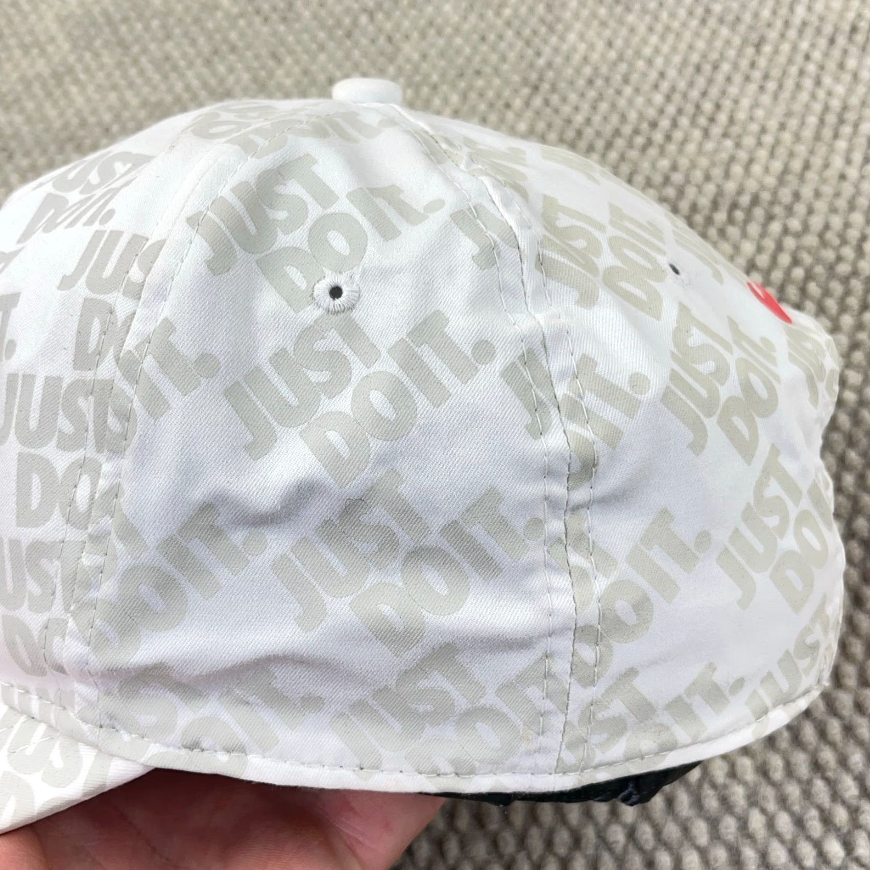 Nike Nike Hat Cap Snapback Performance White Orange All Over AOP Classic99 Swoosh Size ONE SIZE - 5 Thumbnail