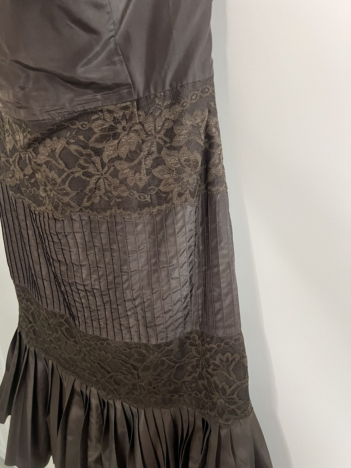 Banana Republic × Vintage Y2K Banana Republic Silk Blend Western Formal Dress Size M / US 6-8 / IT 42-44 - 2 Thumbnail