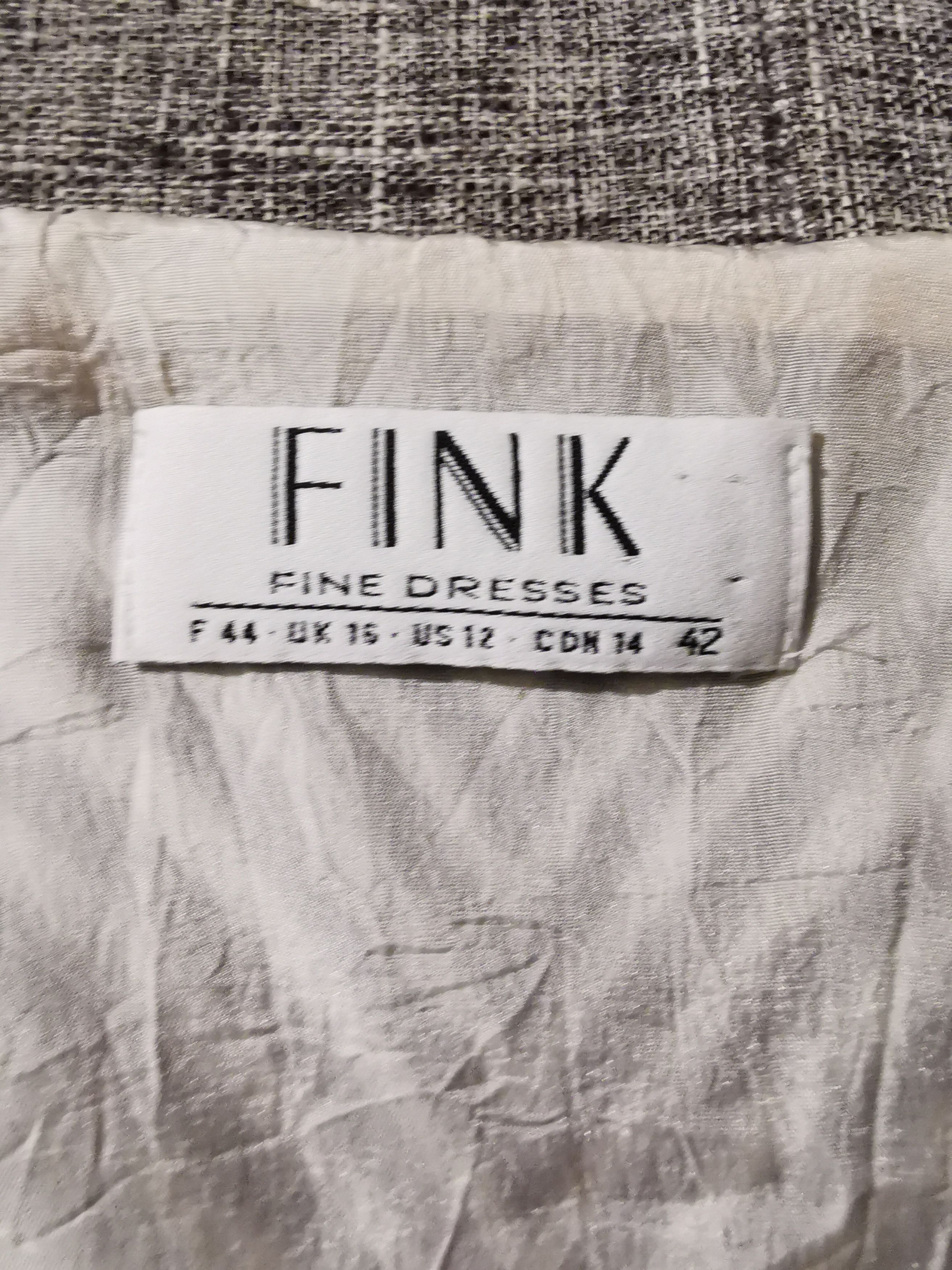Other FINK fine dresses Stripy chevron dress. Vintage. 60s 70s Size XXL / US 16-18 / IT 52-54 - 12 Thumbnail