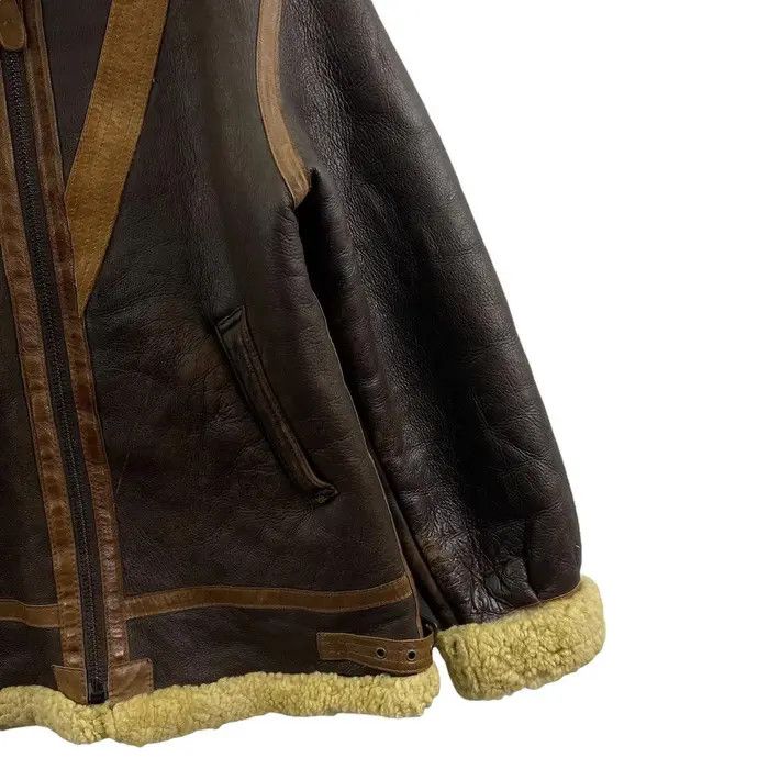 Alpha Industries Vtg ALPHA INDUSTRIES USA Type B-3 Leather Flight Jacket Size US XL / EU 56 / 4 - 5 Thumbnail