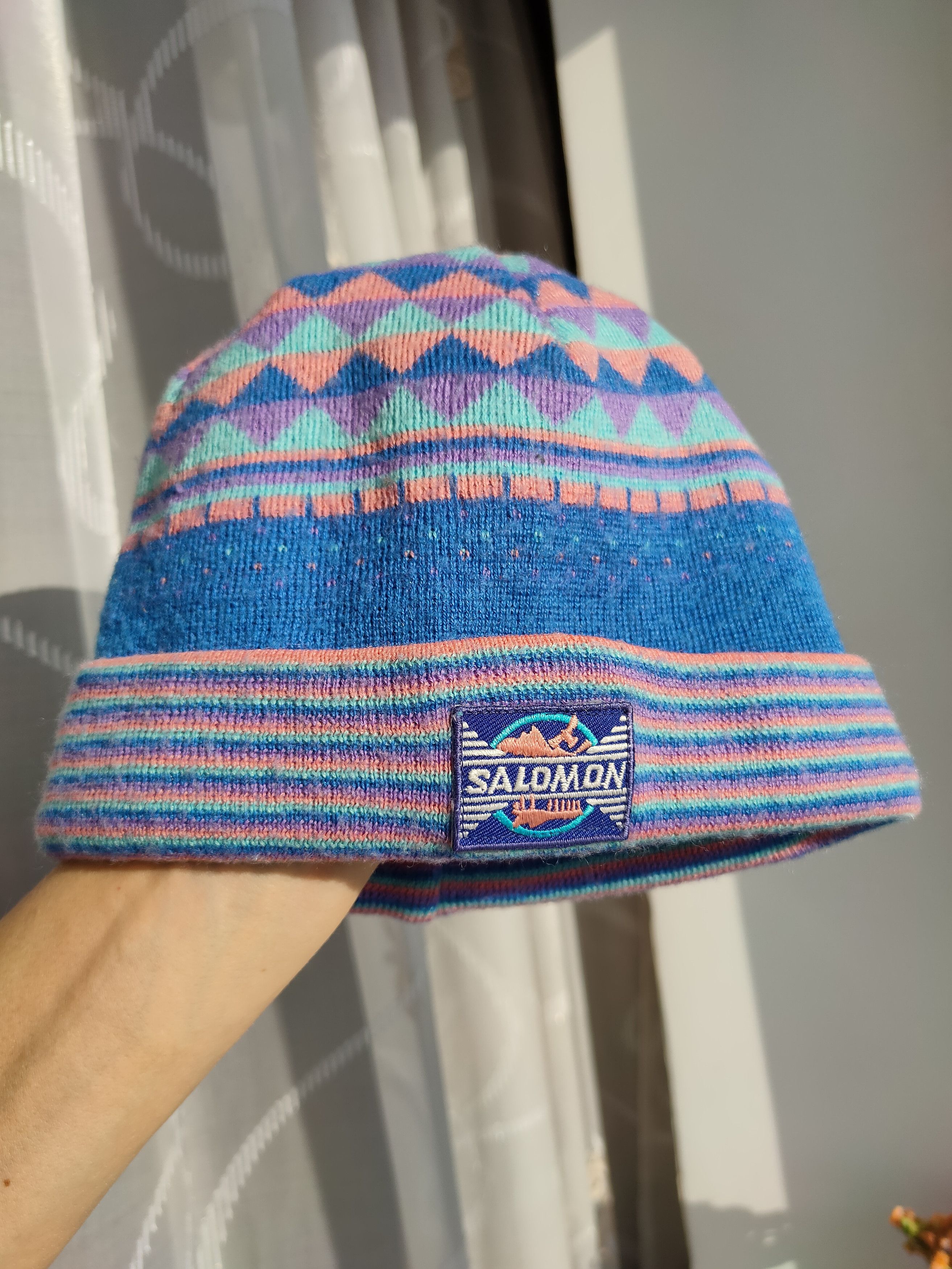 Salomon Vintage Y2K Salomon beanie hat outdoor streetwear rare hat Size ONE SIZE - 2 Thumbnail