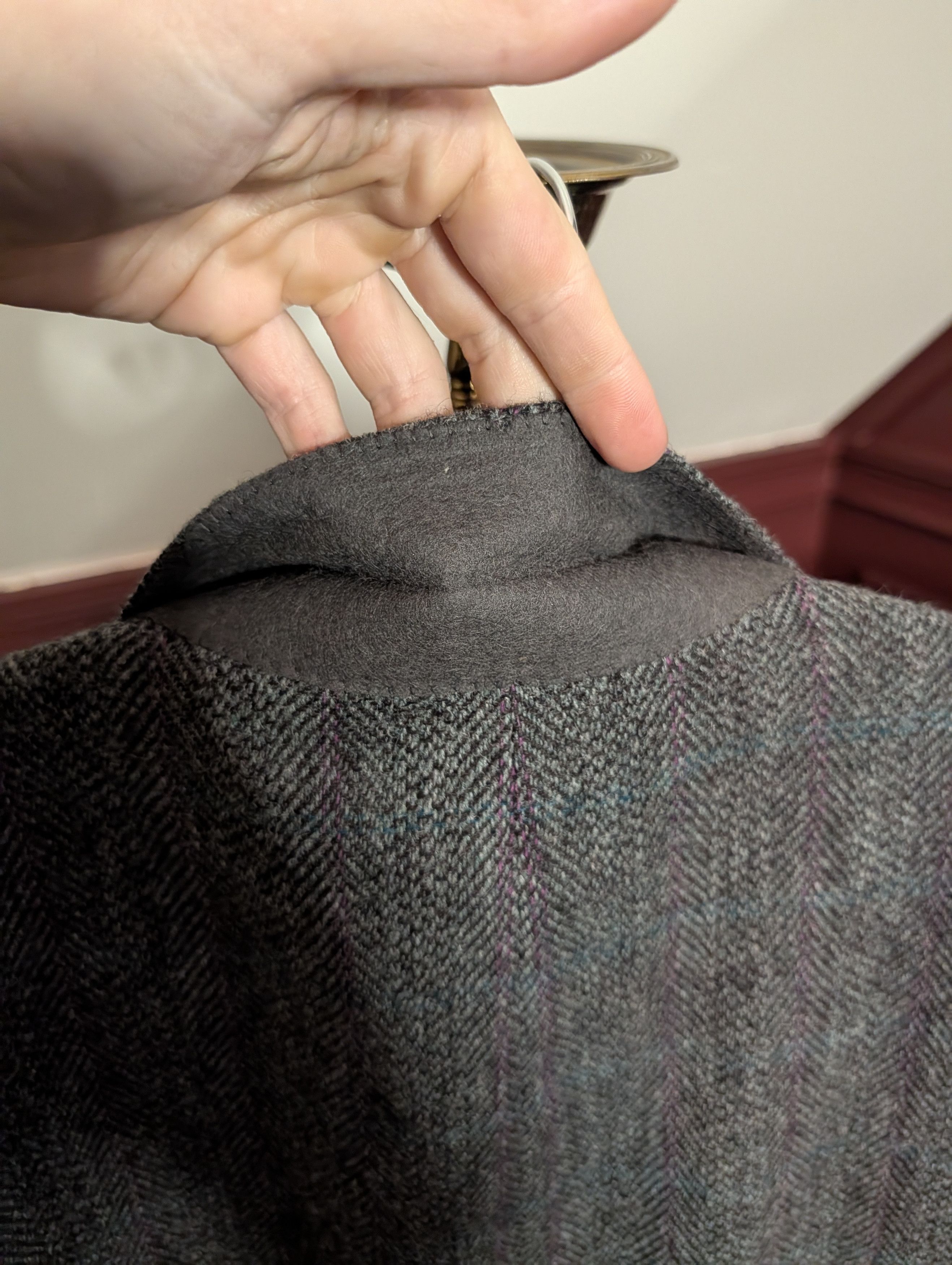 A.O. CMS A.O. White VTG soft herringbone plaid sport coat MiUSA Size 40R - 6 Thumbnail