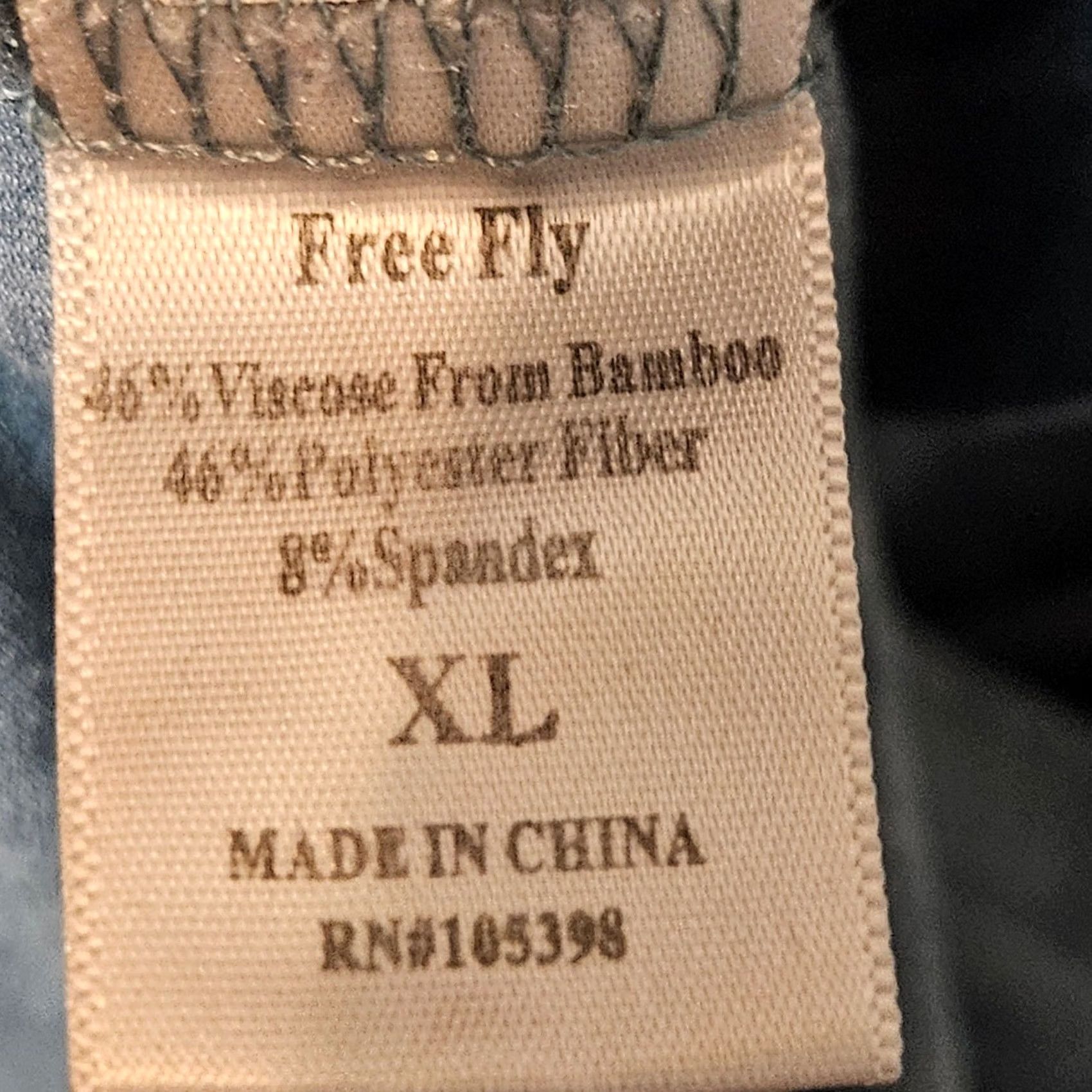 Vintage Free Fly Shirt Mens XL Blue Henley Long Sleeve Bamboo Stretch Lightweight Size US XL / EU 56 / 4 - 4 Thumbnail