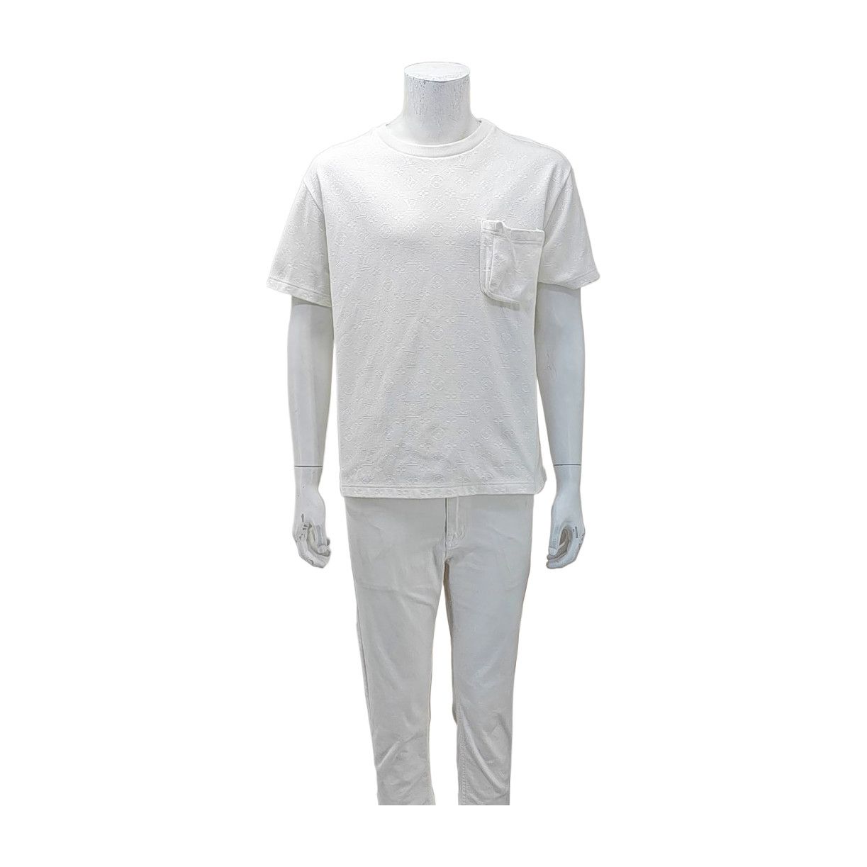 Louis Vuitton Louis Vuitton Embossed Monogram Pocket T-Shirt Size M Size US M / EU 48-50 / 2 - 1 Thumbnail