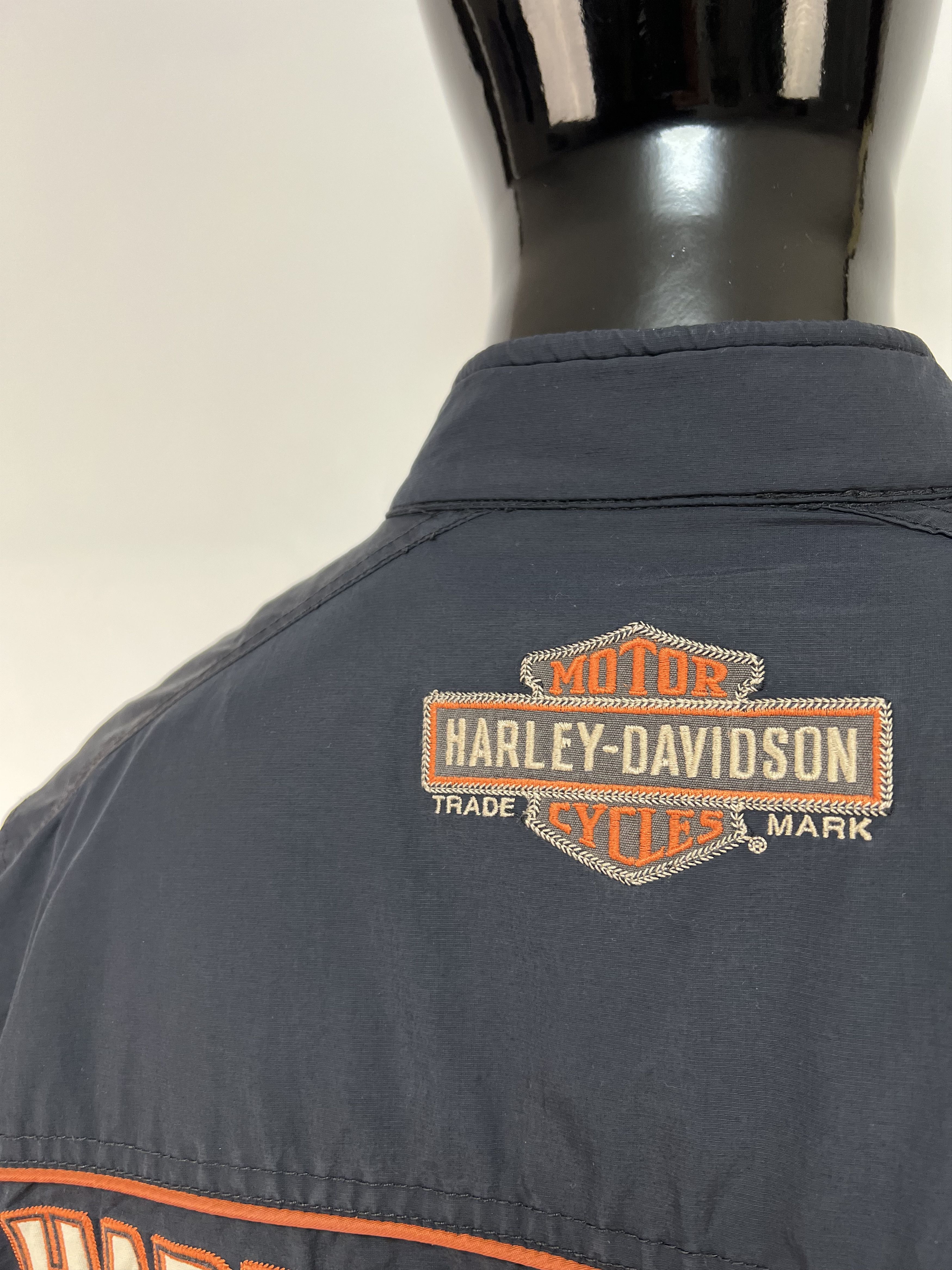 Harley Davidson Harley Davidson Full Zip Nylon Biker Jacket Racing Moto Size US L / EU 52-54 / 3 - 17 Thumbnail