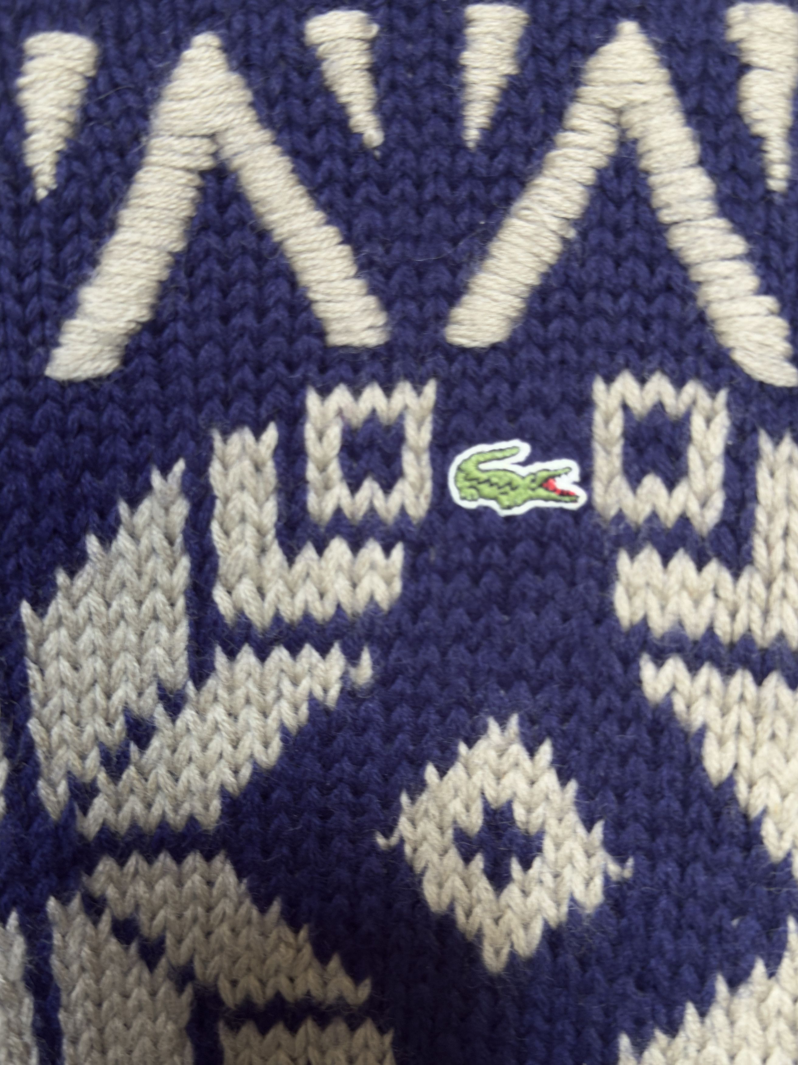 Lacoste 🔥 Vintage Lacoste knitted wool sweater heavy L/ xl Size US L / EU 52-54 / 3 - 5 Thumbnail