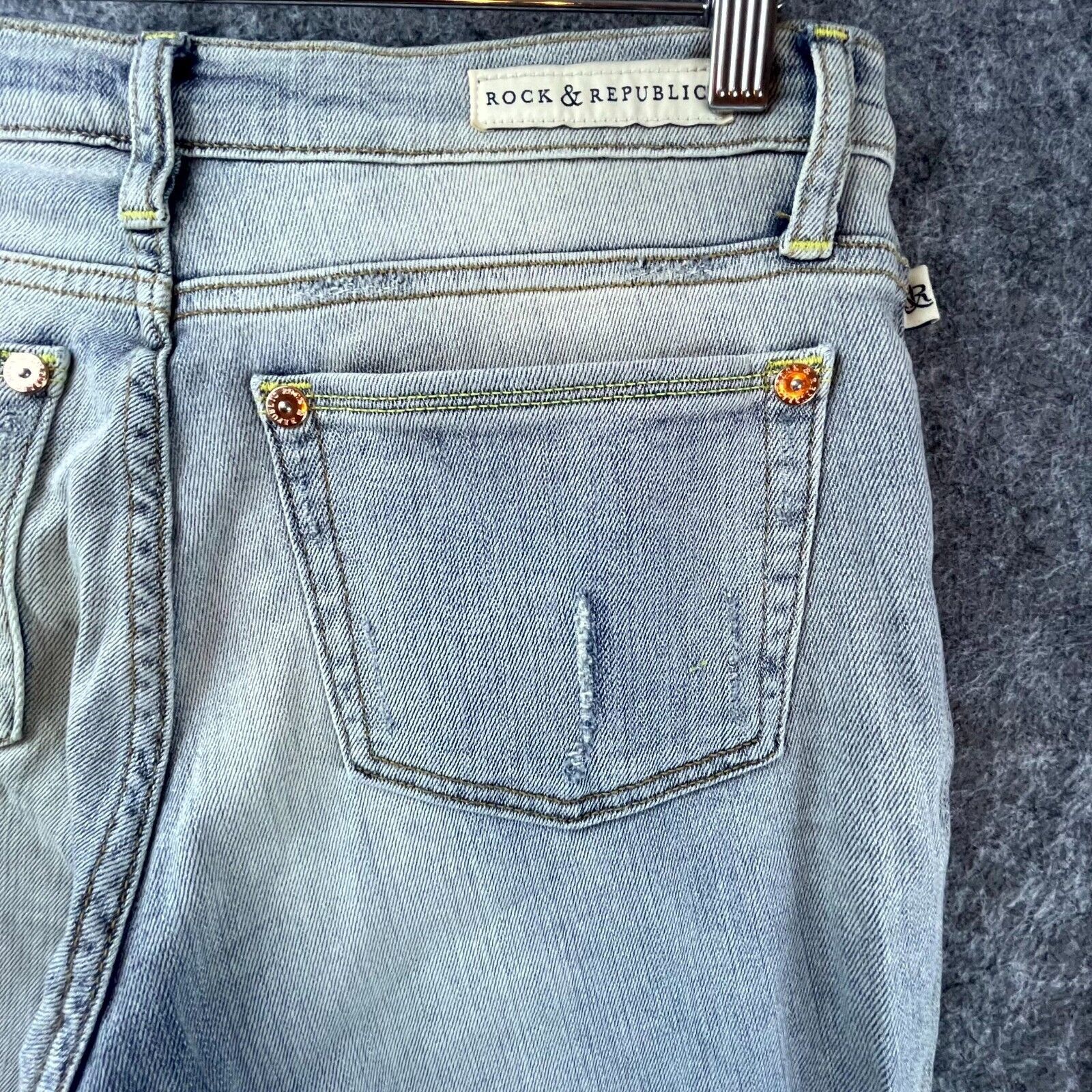 Rock & Republic Rock & Republic Jeans Womens 8 Berlin Distressed Skinny Size 30" / US 8 / IT 44 - 9 Thumbnail