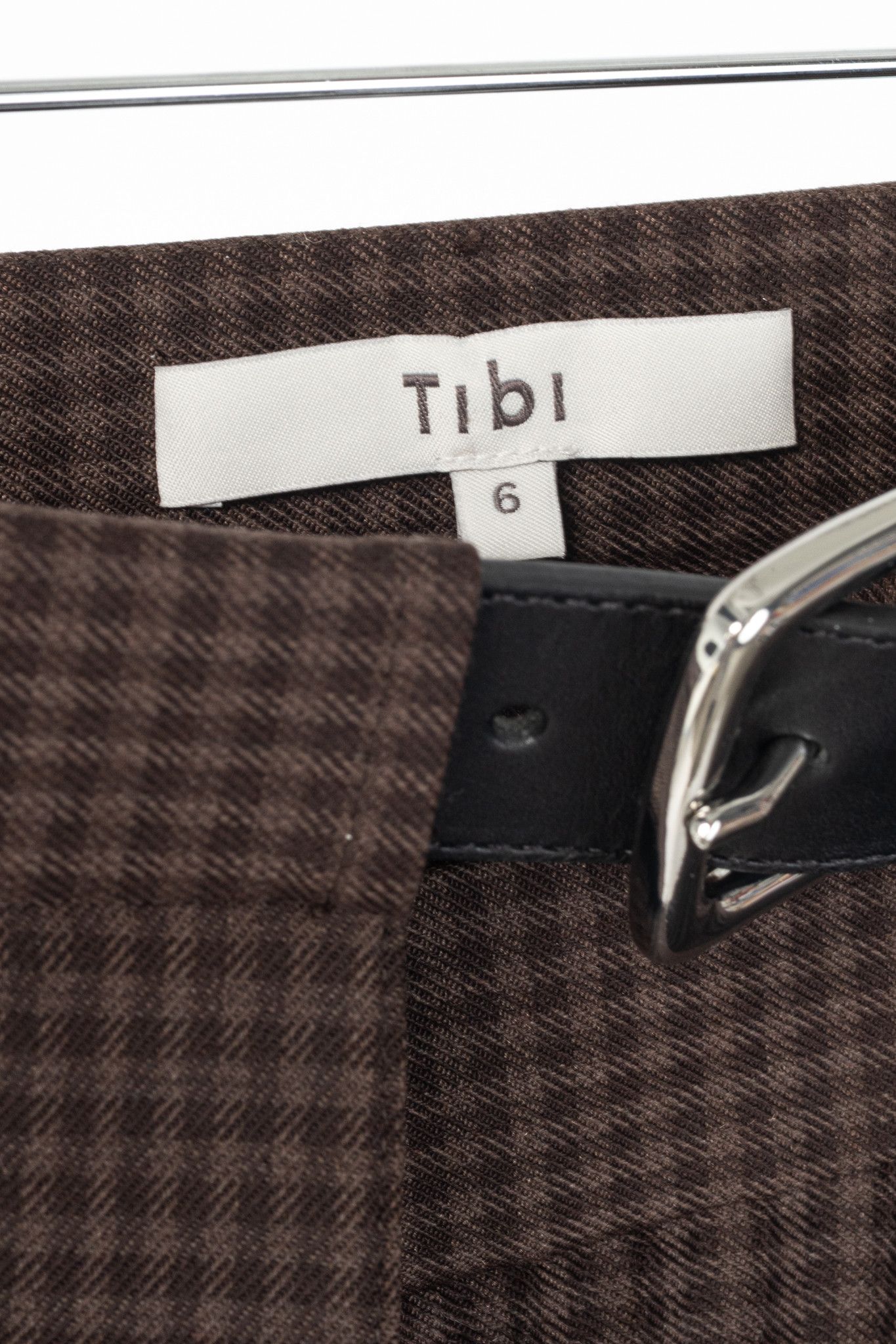 Tibi Tibi Brown Multi Jett Suiting Plaid Pleated Wrap Skirt Size 28" / US 6 / IT 42 - 8 Thumbnail