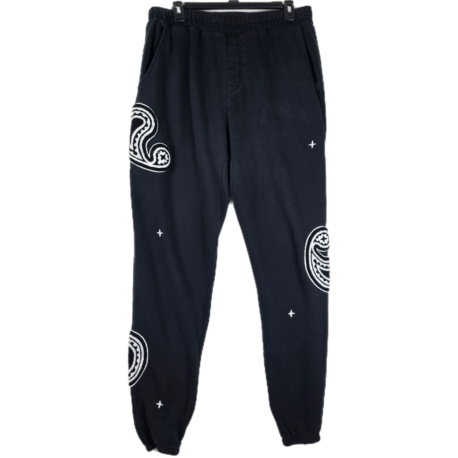 EPTM. EPTM Paisley Embroidered Black Sweatpants Men's Size XL 36 Size US 31 - 1 Thumbnail
