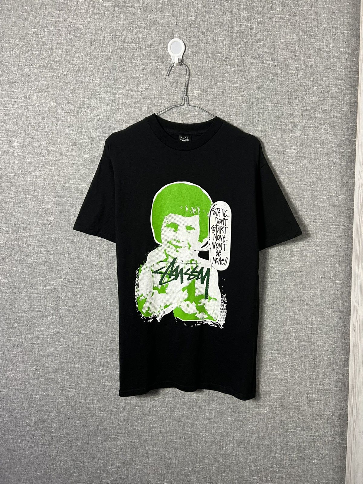 Stussy × Vintage Rare Vintage Stussy Static Don’t Start None Won’t Be None Size US M / EU 48-50 / 2 - 3 Thumbnail