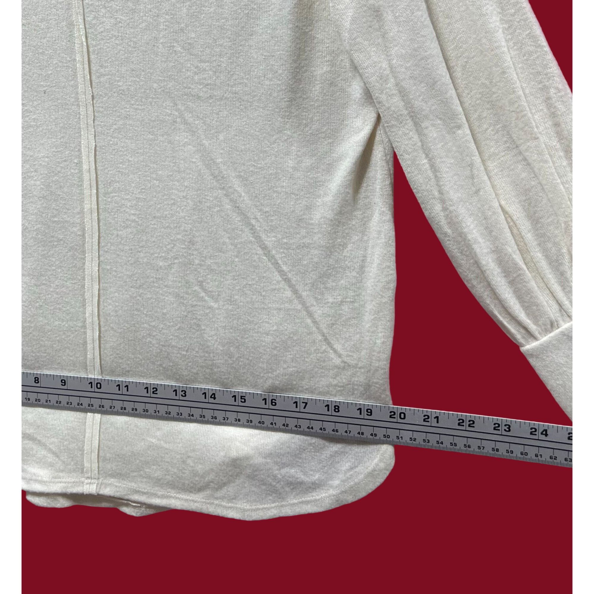 Other Knox Rose - Women's Blouse Knit Pullover Long Sleeve V-Neck Size M / US 6-8 / IT 42-44 - 5 Thumbnail