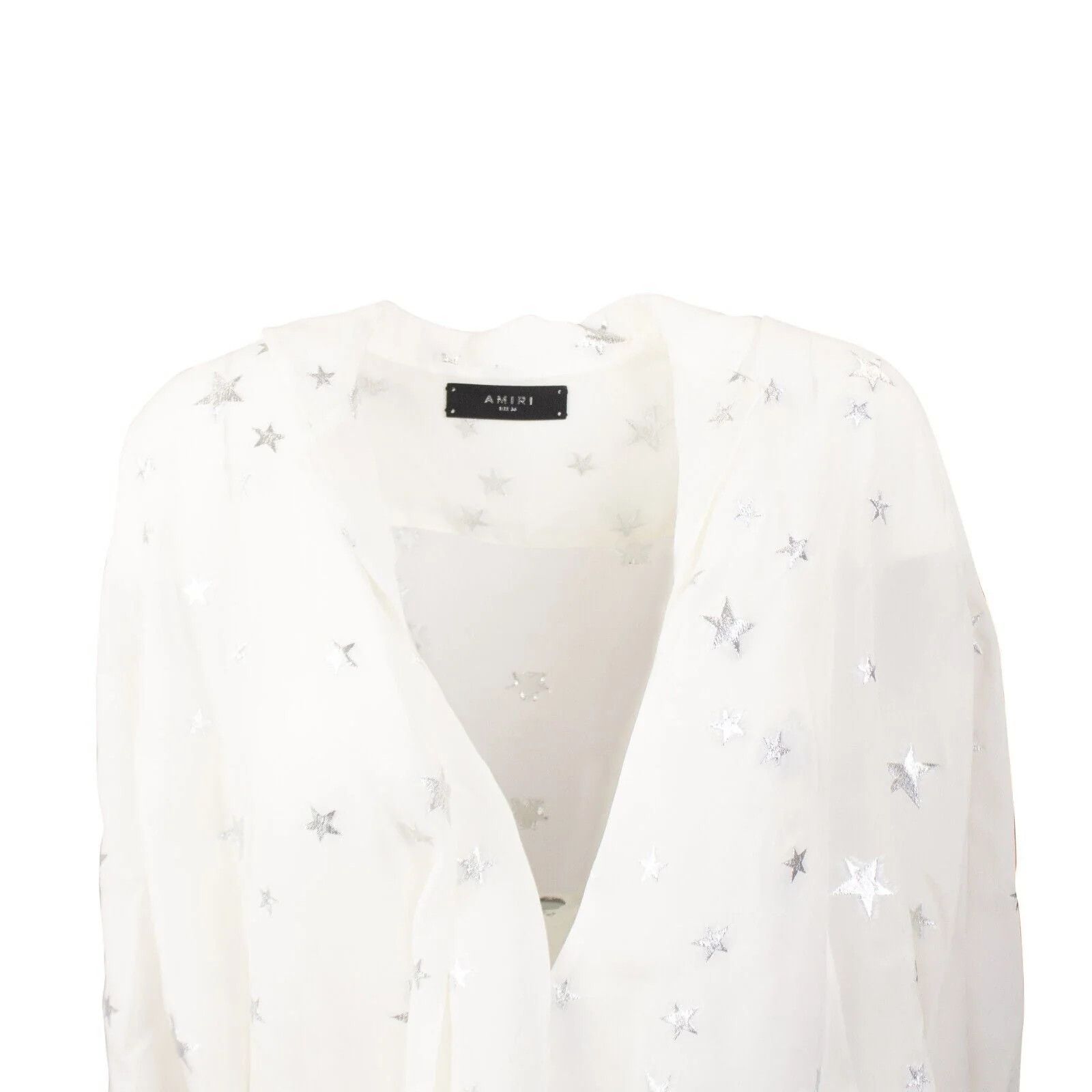 Amiri o1y0425 Blouse in White Size XS / US 0-2 / IT 36-38 - 3 Thumbnail