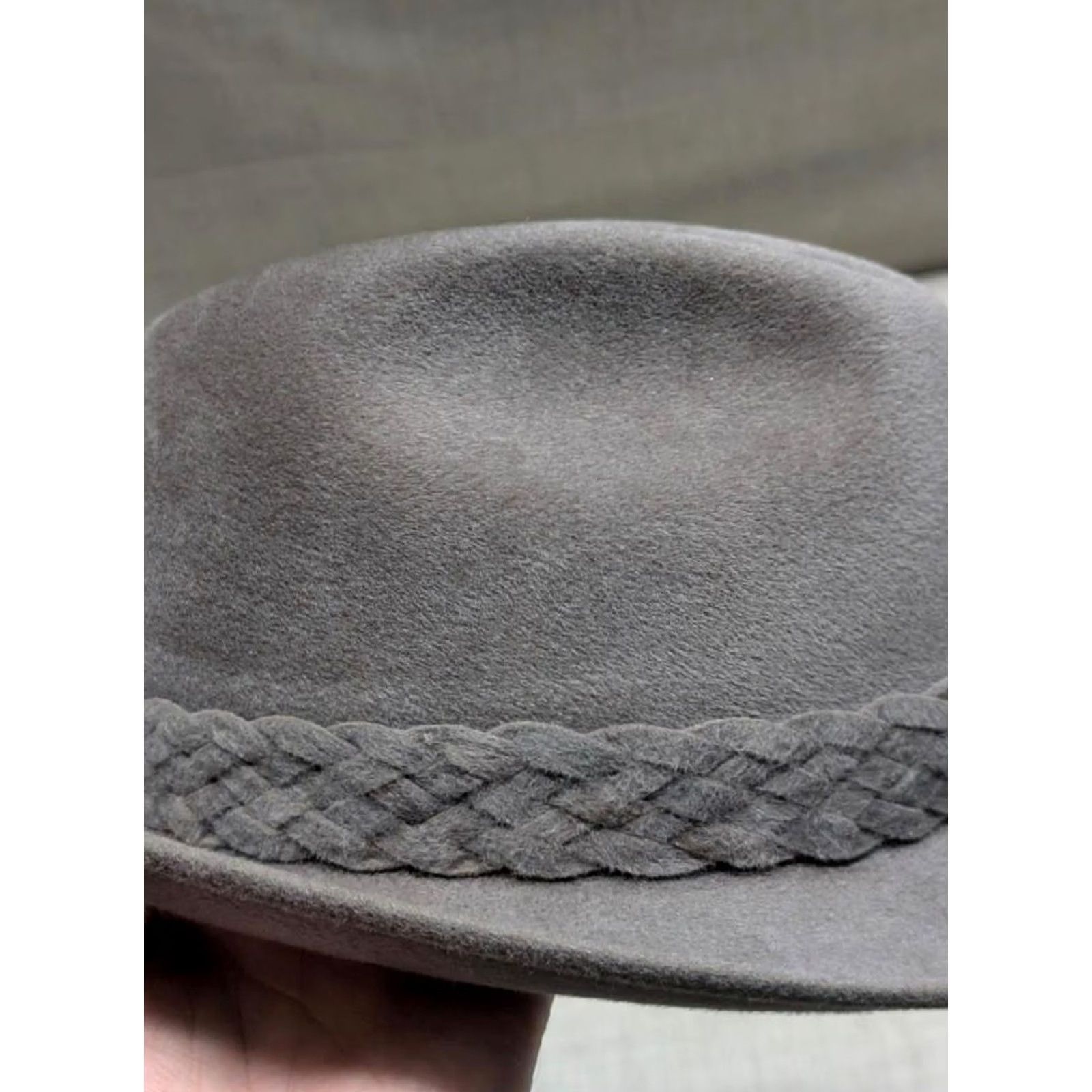 Stetson VINTAGE Stetson Fedora Hat (Top Hat) Fur Felt gray 7-1/8 Canada Men Imperial Hat Size US M / EU 48-50 / 2 - 6 Thumbnail