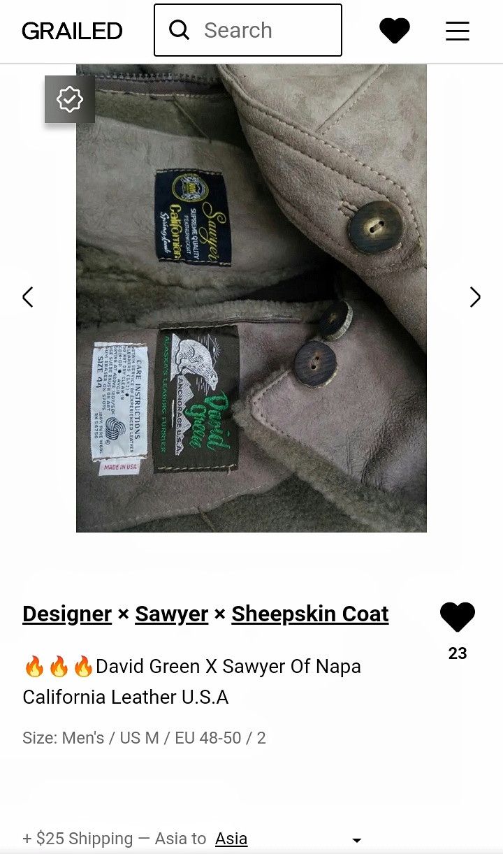 Sawyer of Napa 🔥🔥🔥David Green X Sawyer Of Napa California Leather U.S.A Size US M / EU 48-50 / 2 - 11 Thumbnail