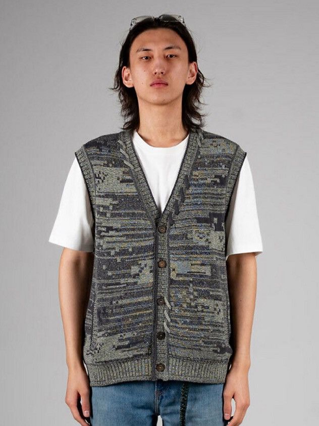Vintage IOEDLE Mosaic City Knit Vest Cardigan Size US M / EU 48-50 / 2 - 4 Thumbnail