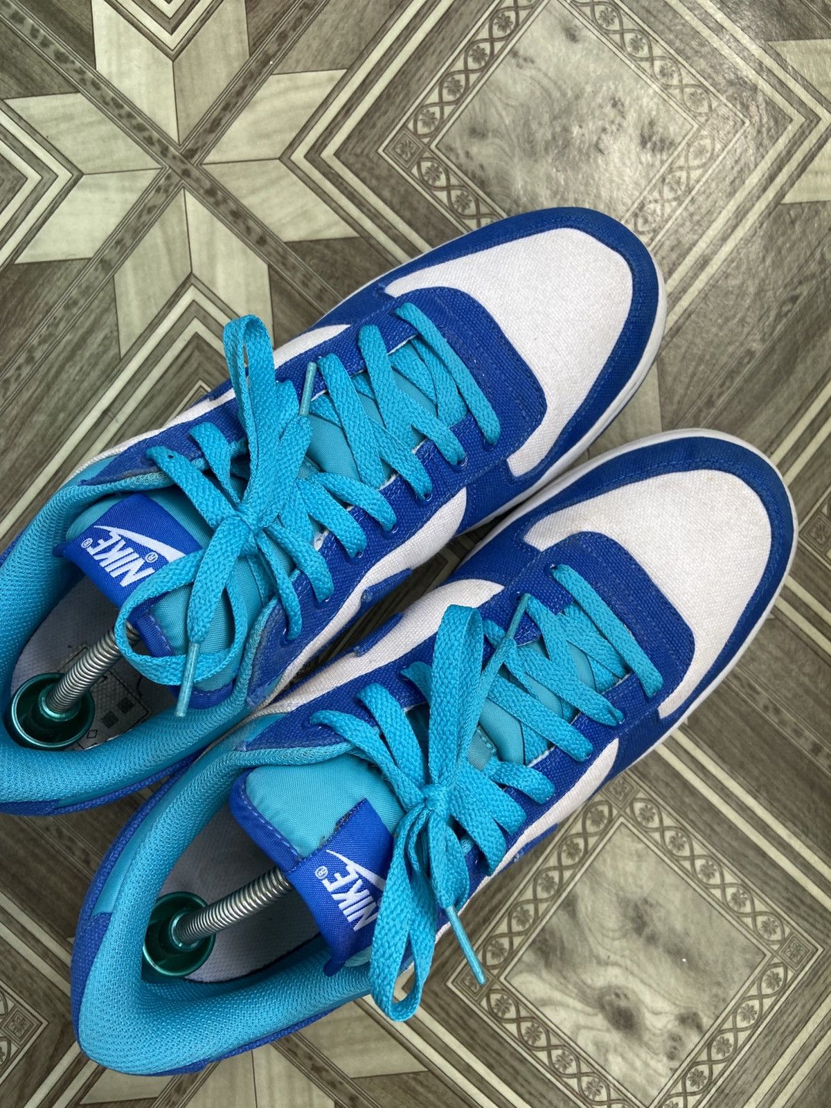 Nike × Vintage Nike Dunk Low "Blue Canvas" (255152-100, US12 / EUR46) Size US 12 / EU 45 - 5 Thumbnail